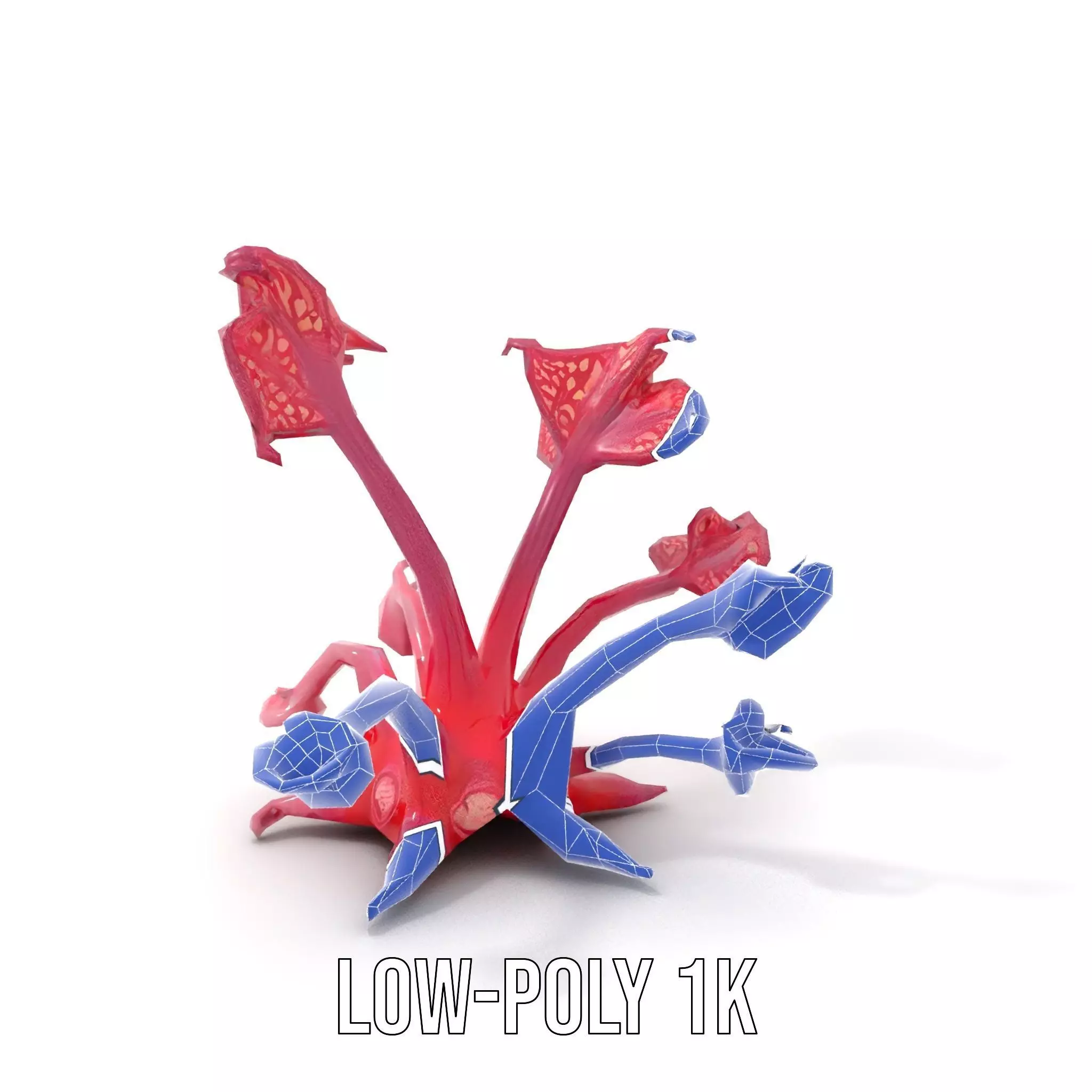 Mystical Pink Flora model pack Low-poly 3D model_27