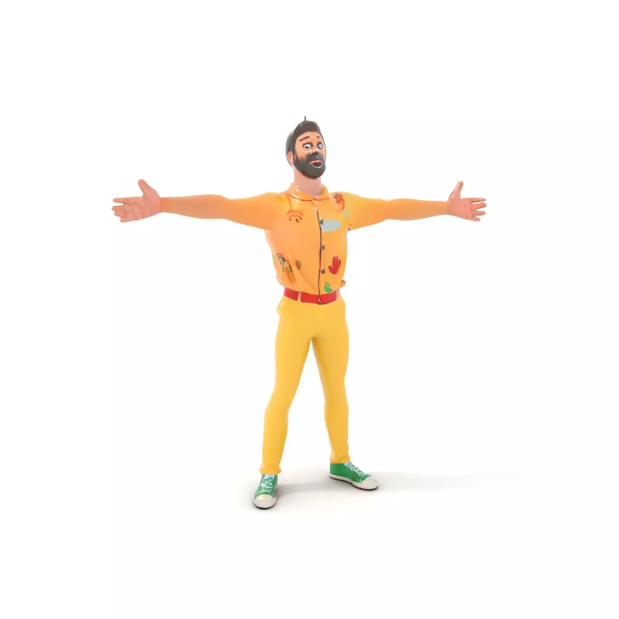 Colorful Character model pack Low-poly 3D model_15