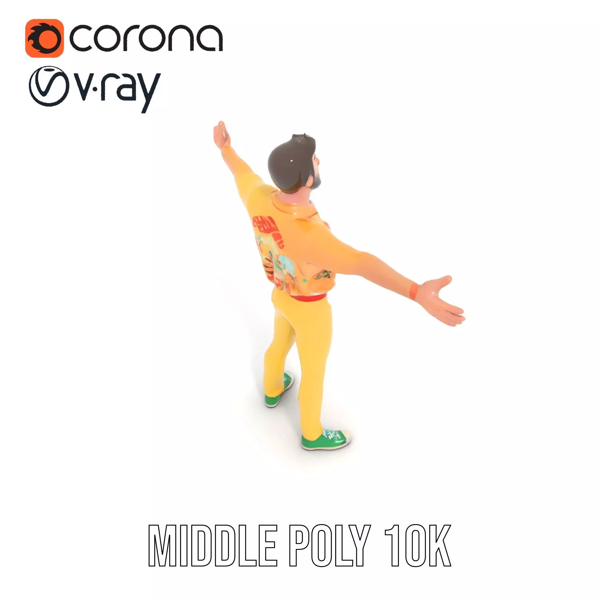 Colorful Character model pack Low-poly 3D model_21