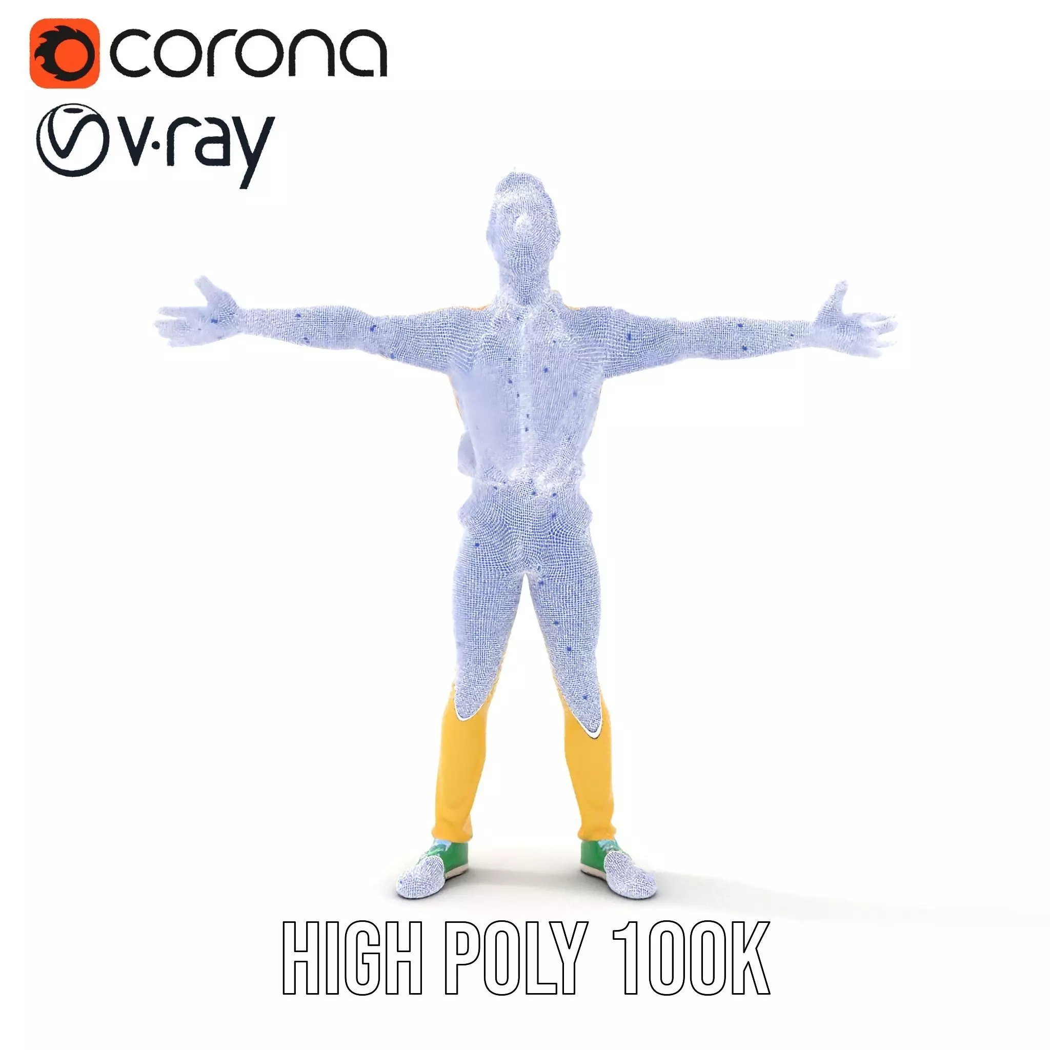 Colorful Character model pack Low-poly 3D model_33