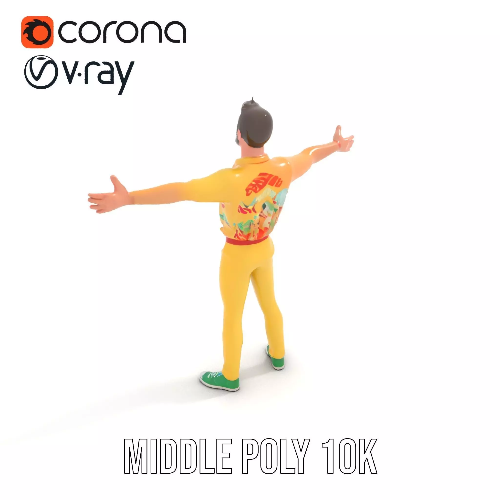 Colorful Character model pack Low-poly 3D model_6