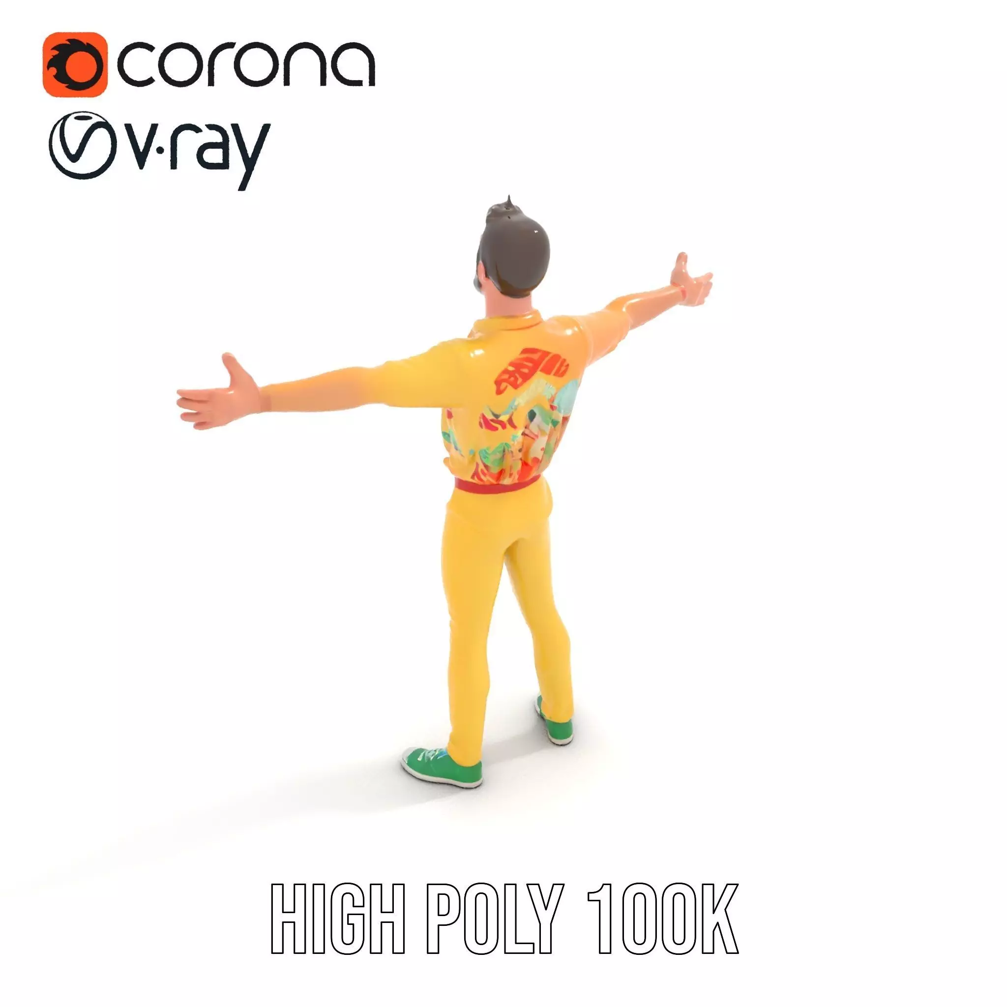 Colorful Character model pack Low-poly 3D model_11