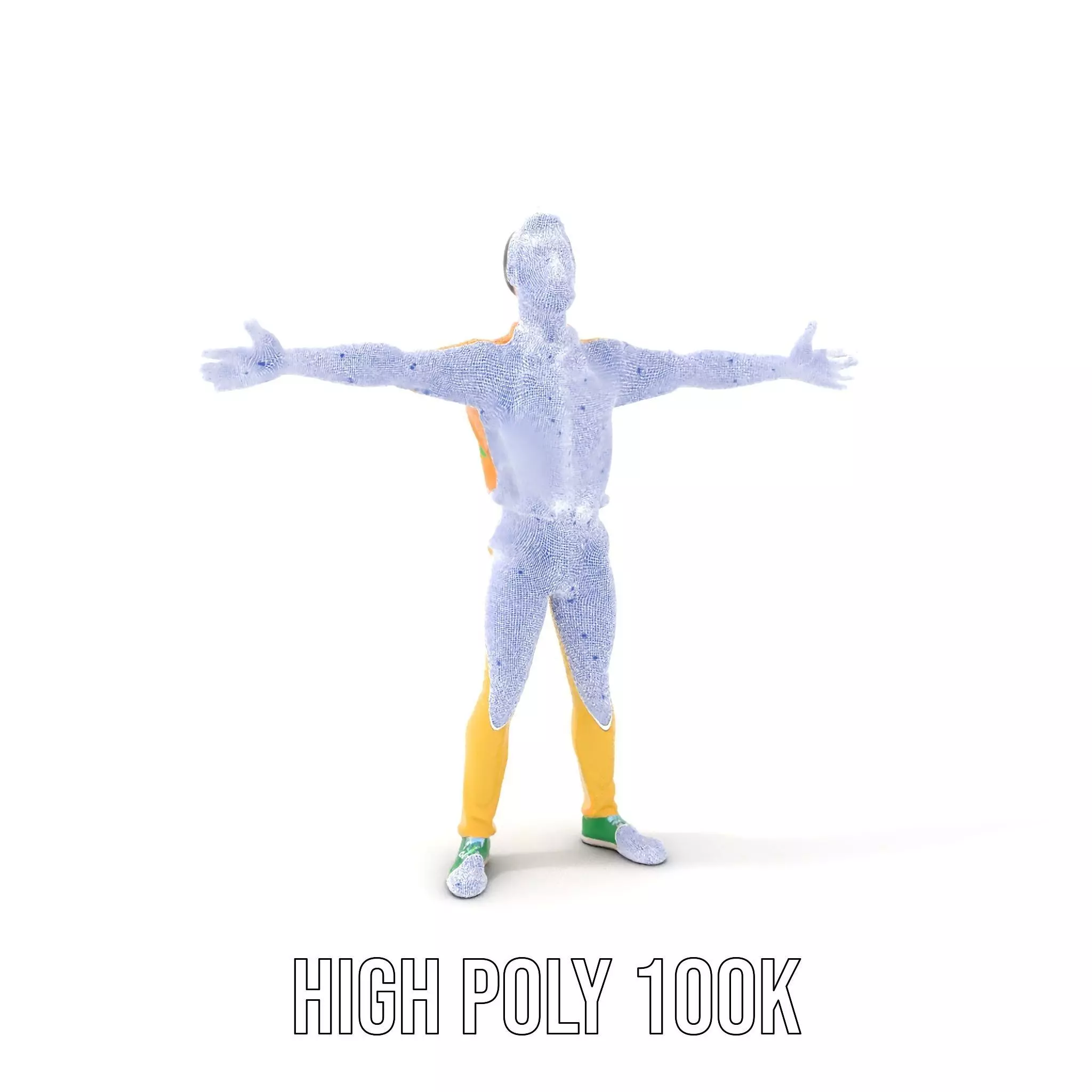 Colorful Character model pack Low-poly 3D model_4