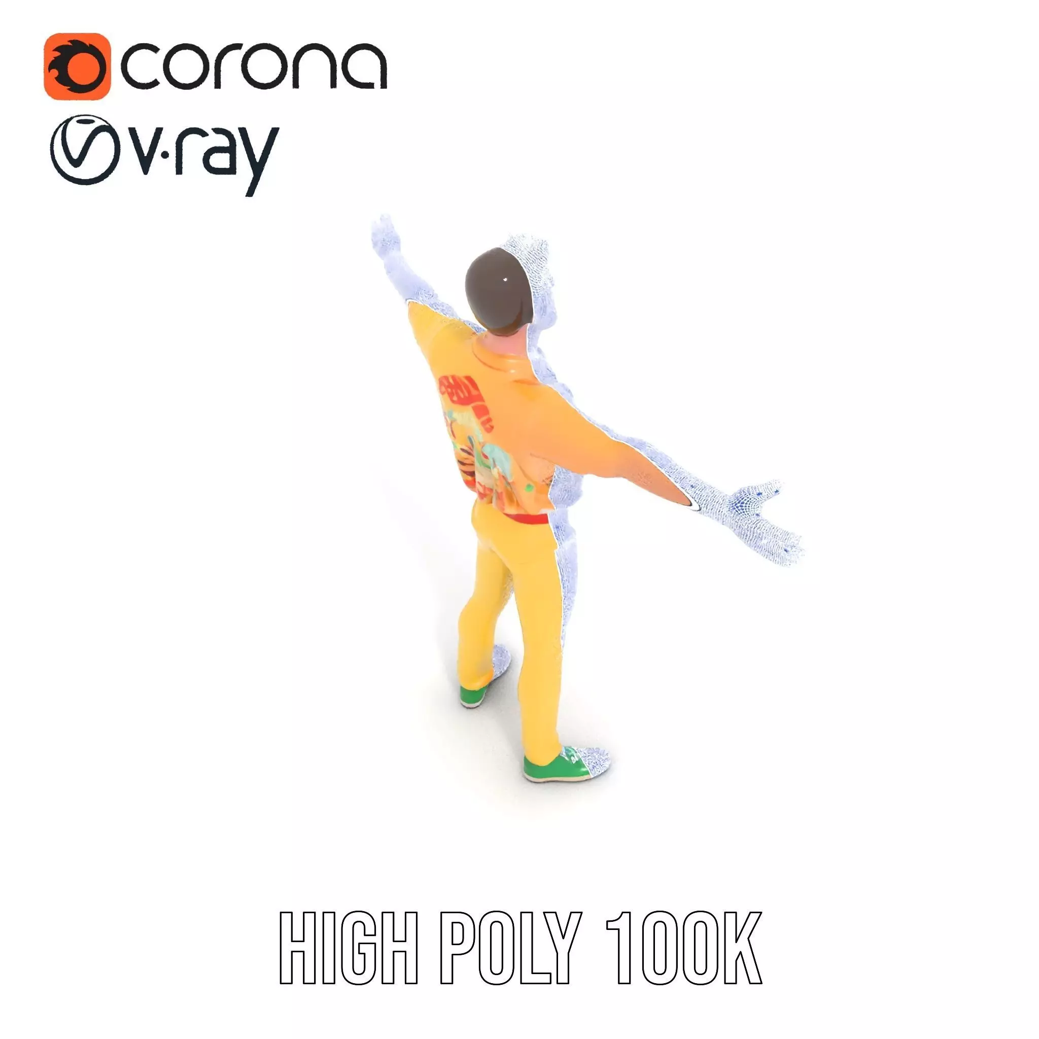 Colorful Character model pack Low-poly 3D model_34