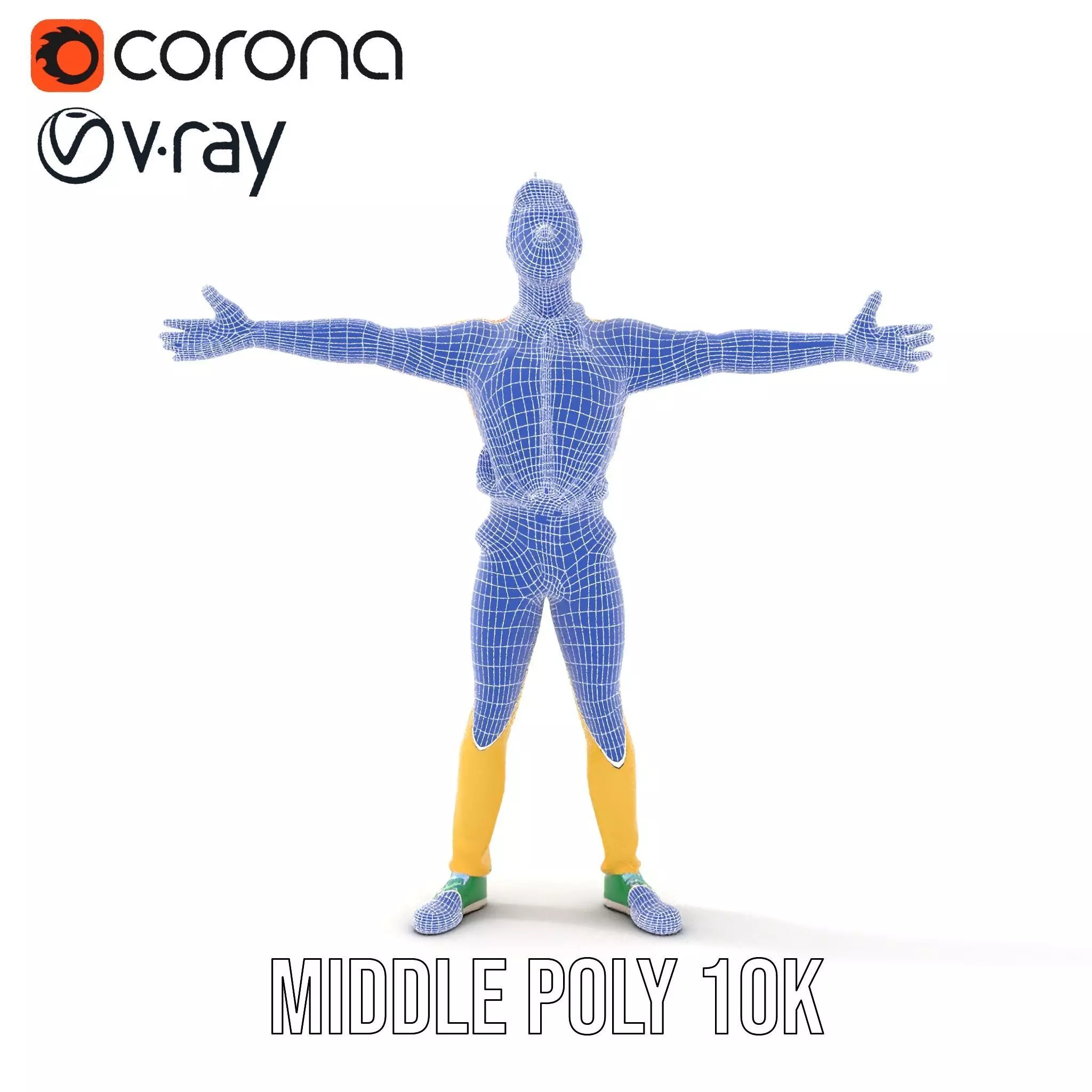 Colorful Character model pack Low-poly 3D model_12