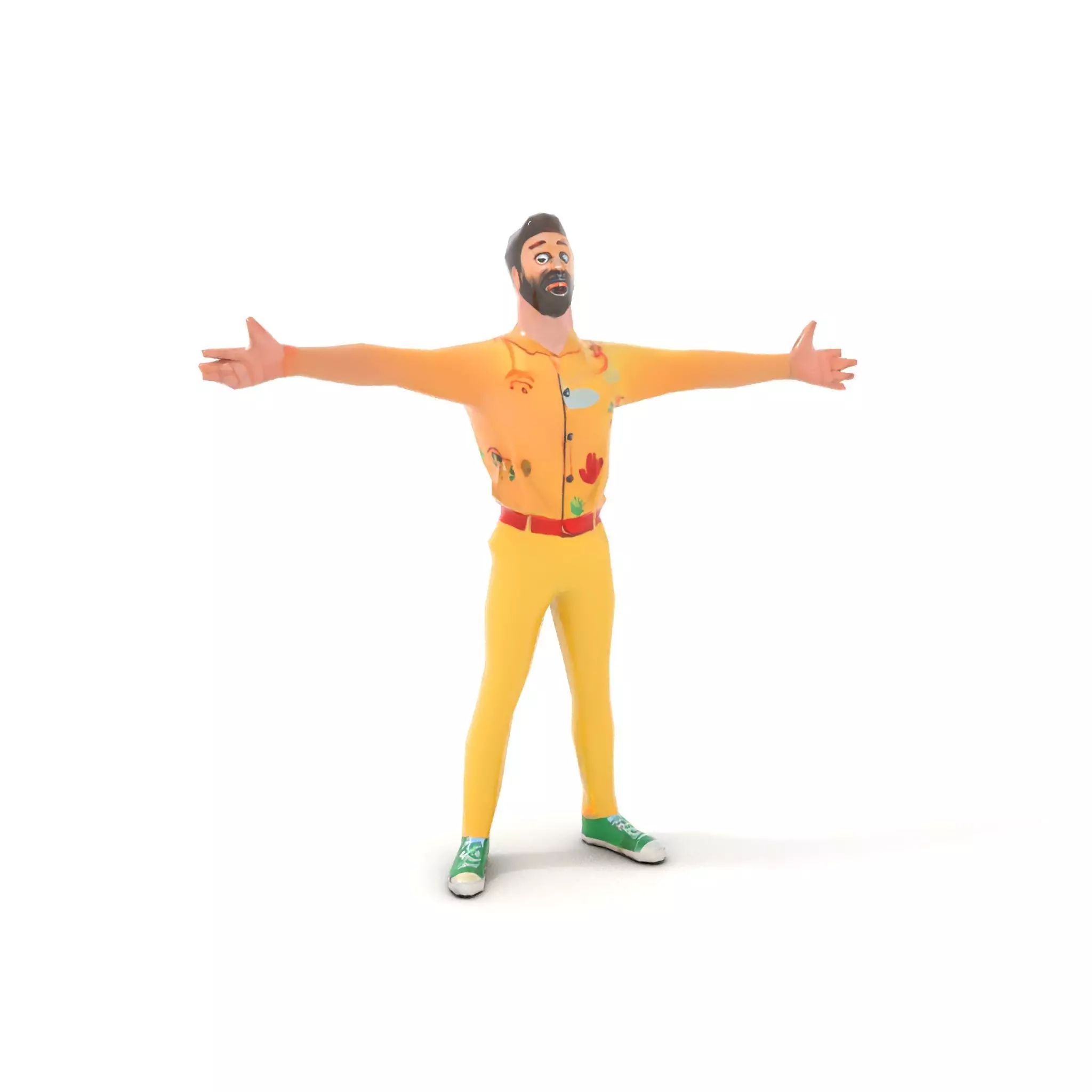 Colorful Character model pack Low-poly 3D model_7