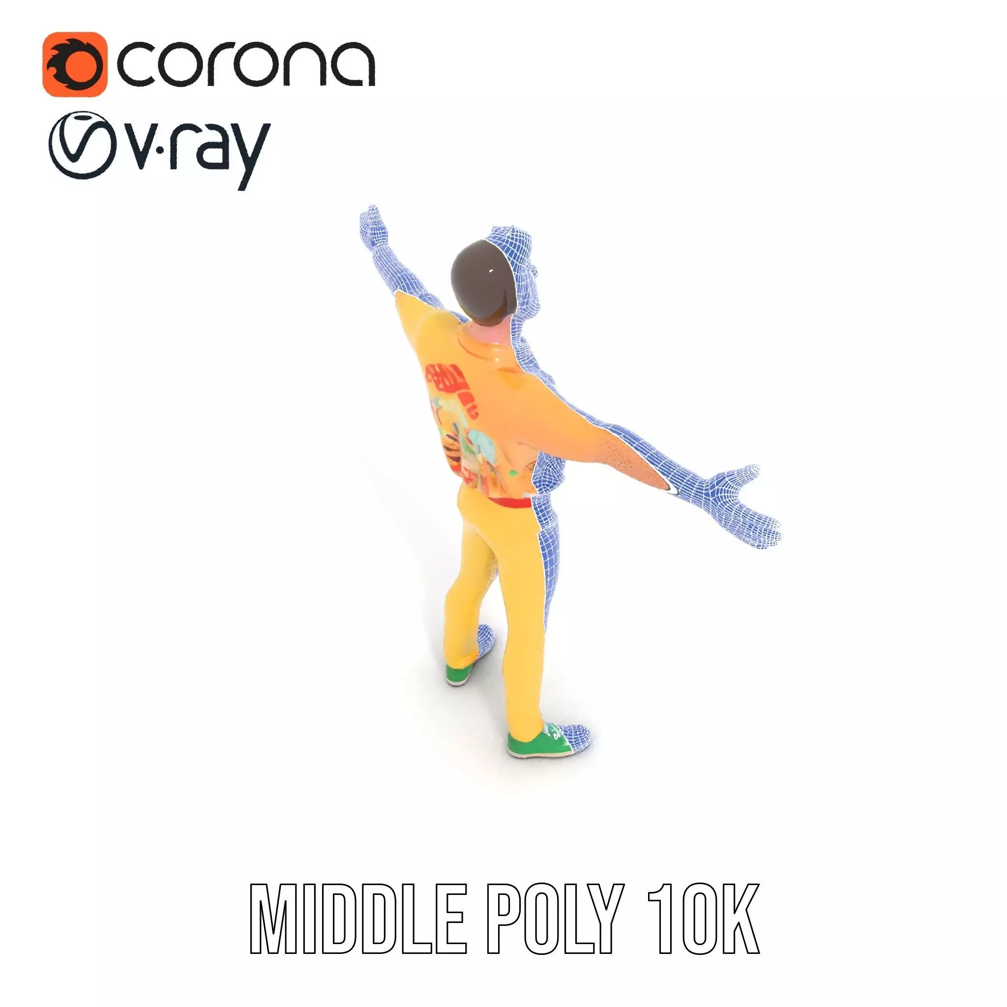 Colorful Character model pack Low-poly 3D model_29