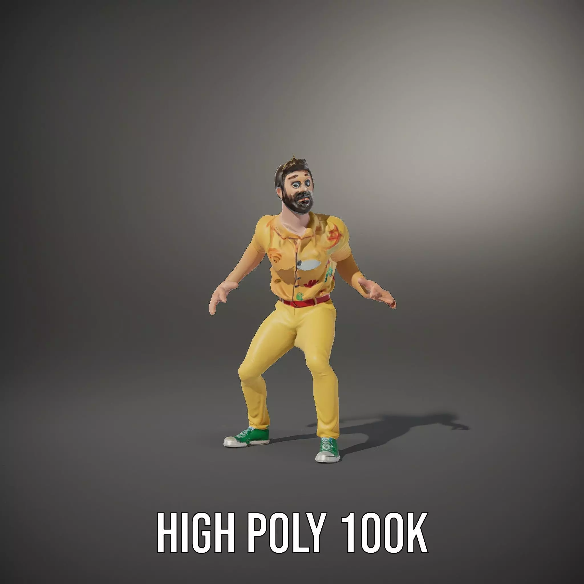 Colorful Character model pack Low-poly 3D model_32