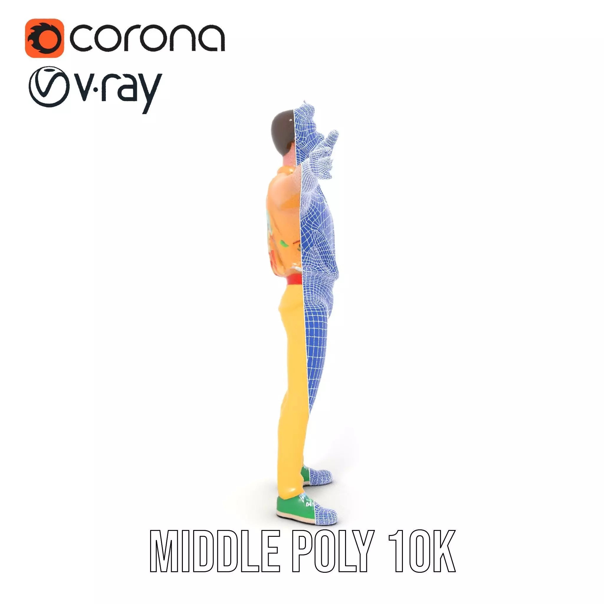 Colorful Character model pack Low-poly 3D model_24