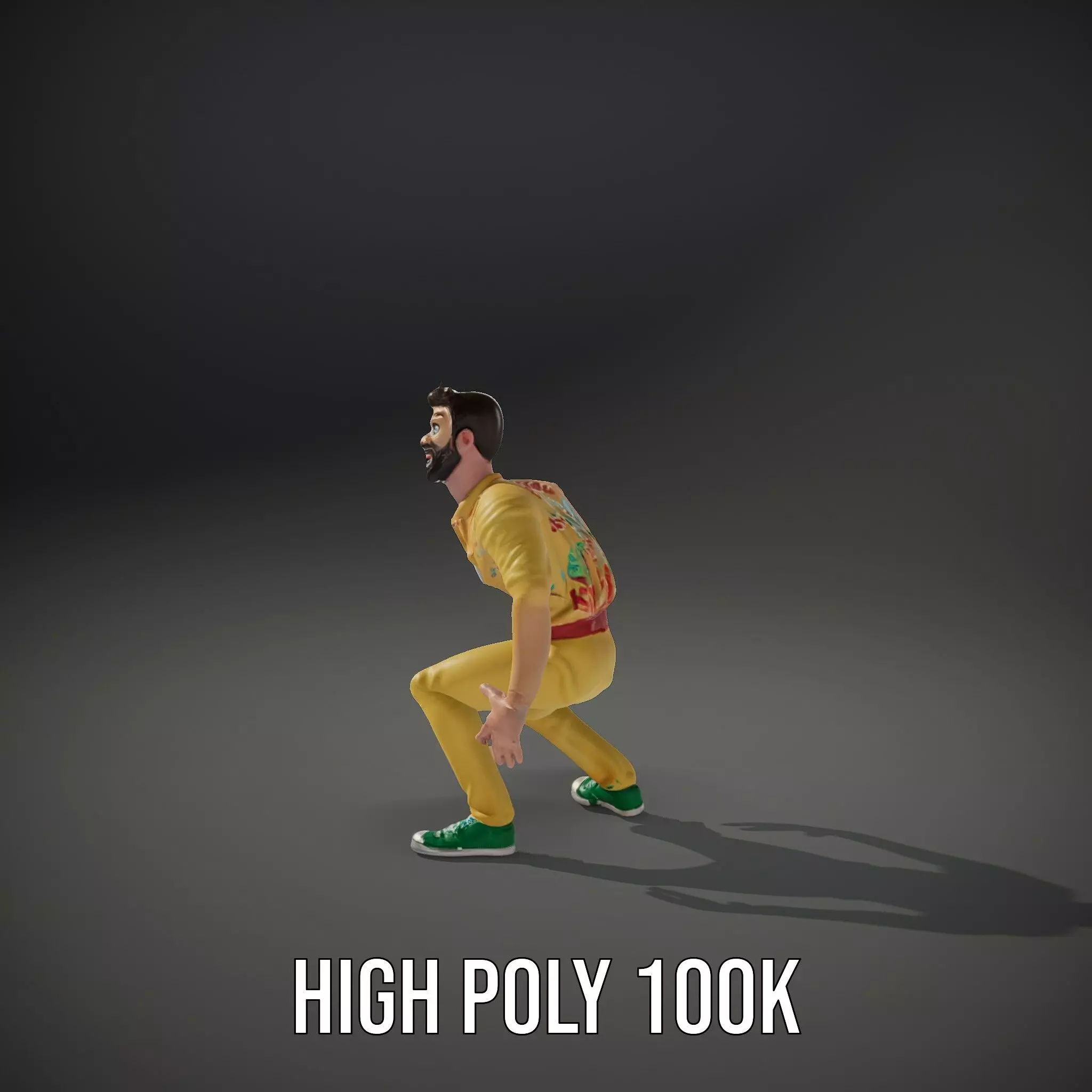 Colorful Character model pack Low-poly 3D model_31