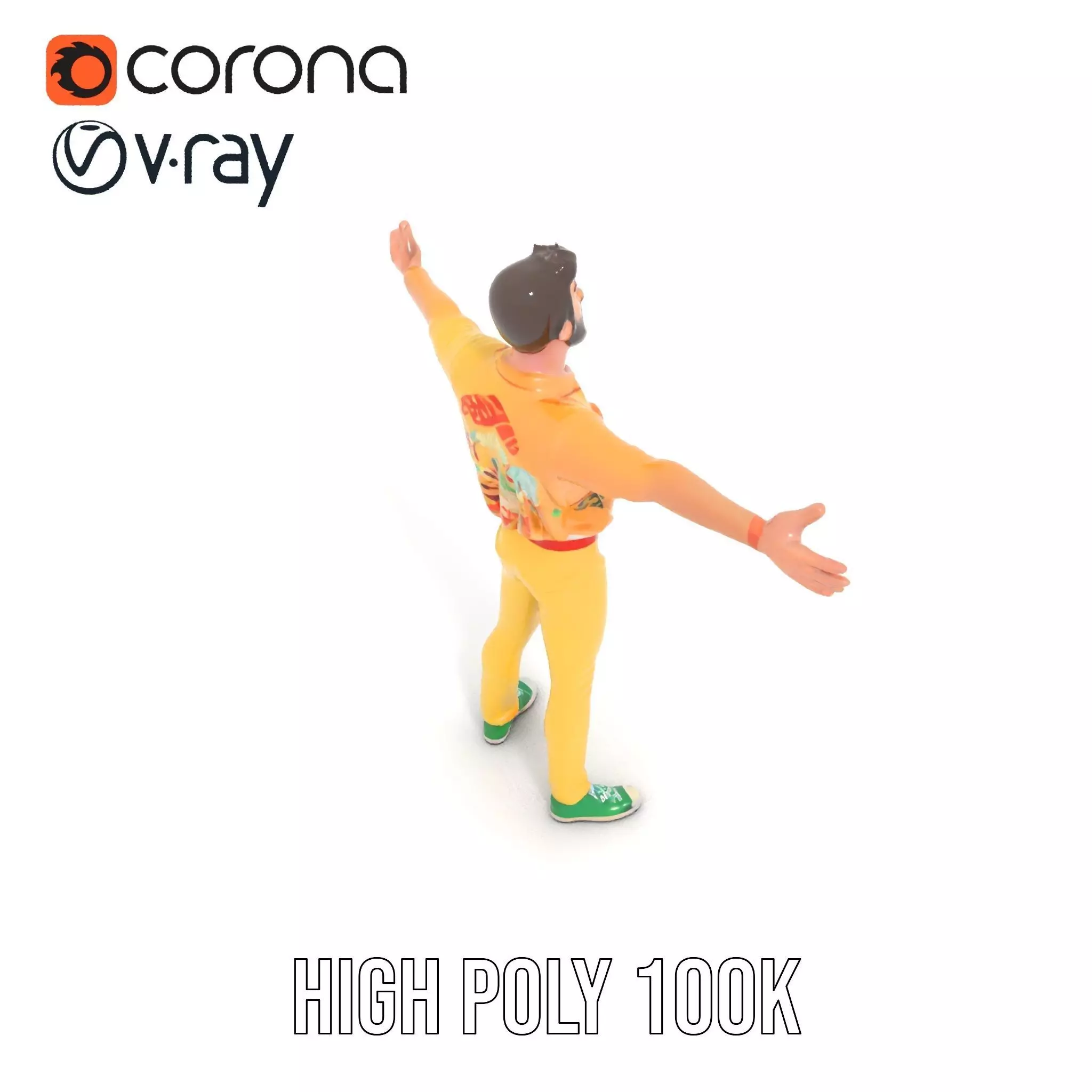 Colorful Character model pack Low-poly 3D model_14