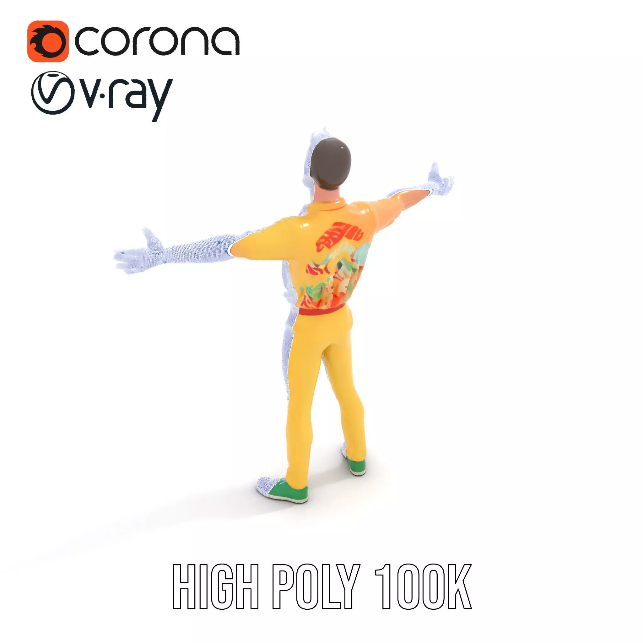 Colorful Character model pack Low-poly 3D model_26