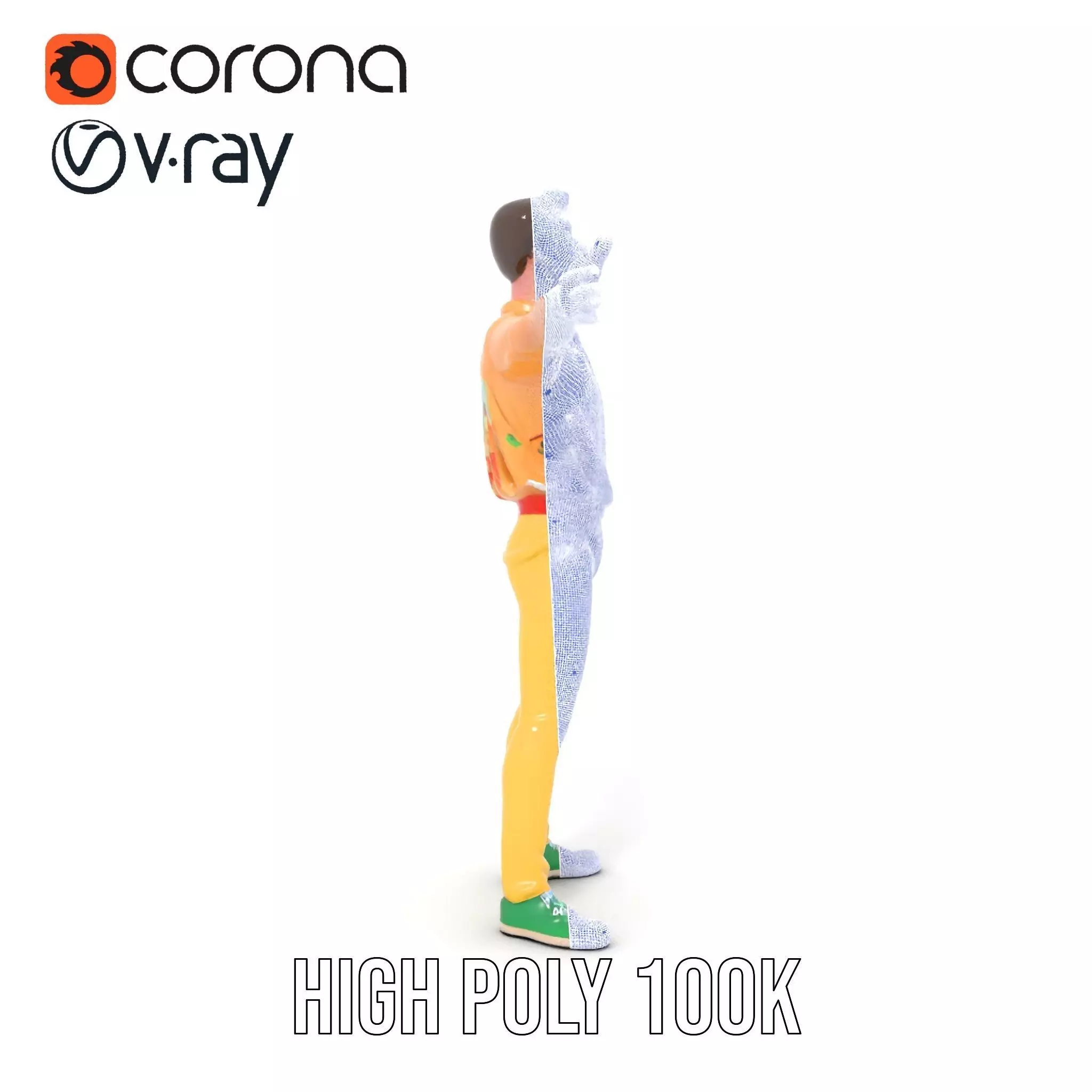 Colorful Character model pack Low-poly 3D model_23