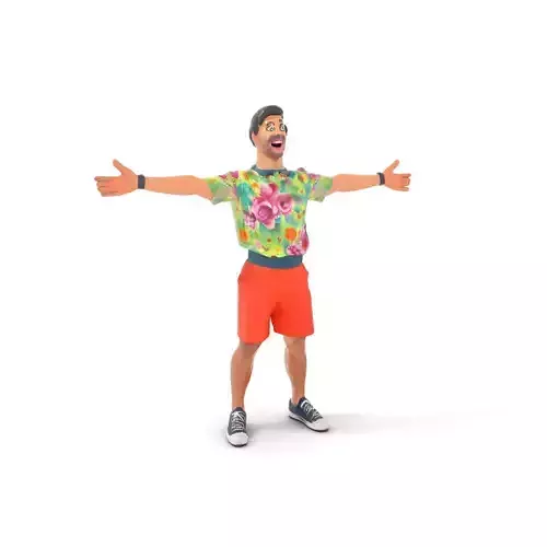 Floral Shirt Character model pack