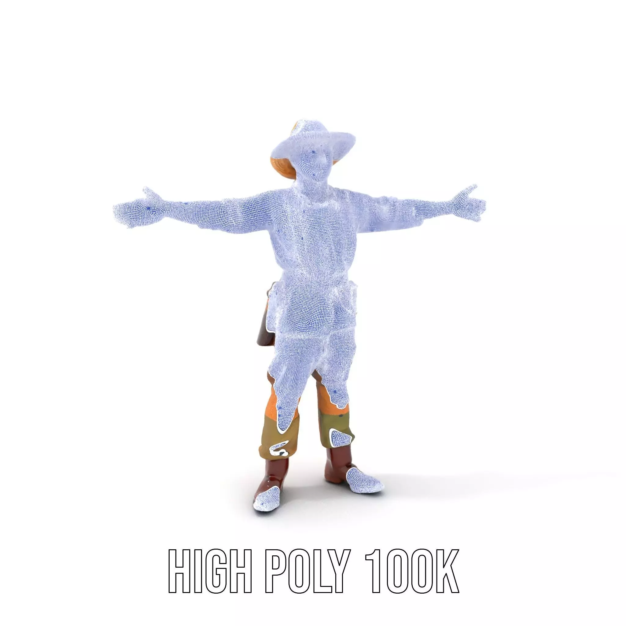 Adventurer Safari Outfit model pack Low-poly 3D model_4