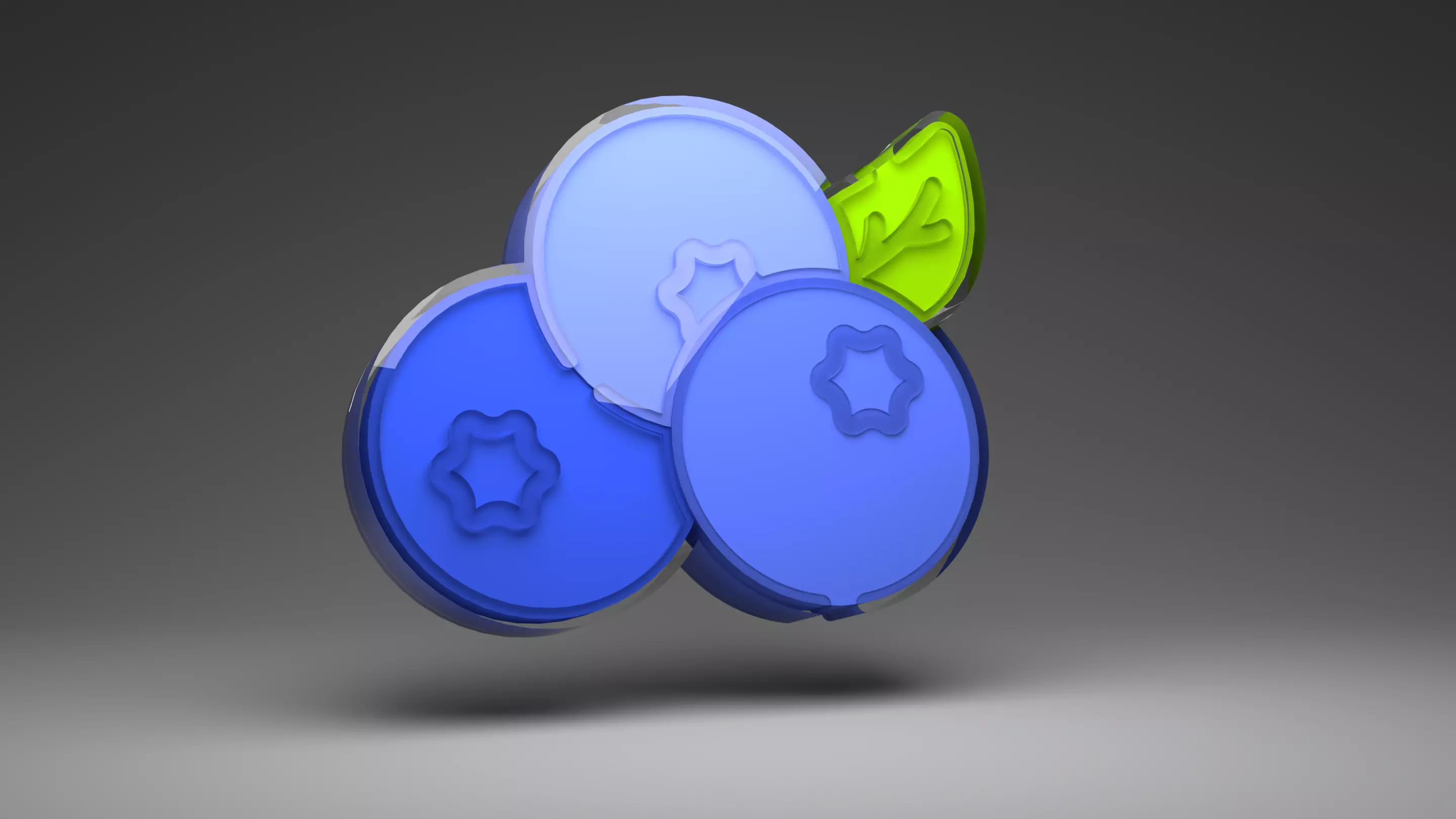 3D Icons Fruits 3D model 3D model_4