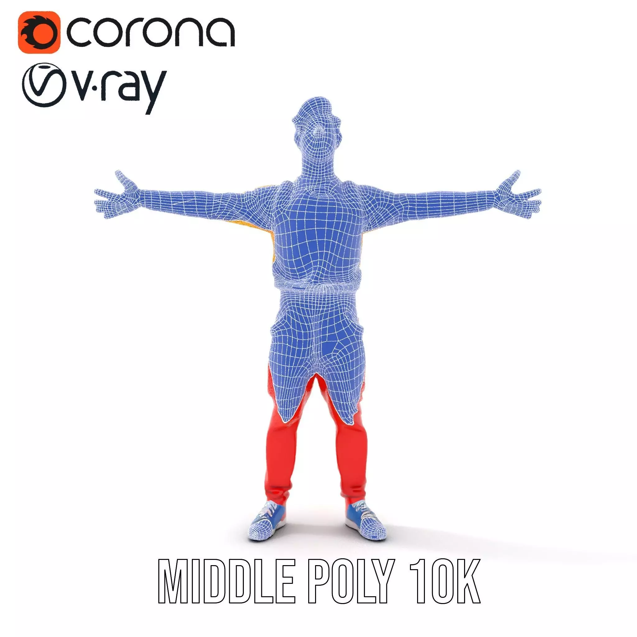 Vibrant Youth Character model pack Low-poly 3D model_29