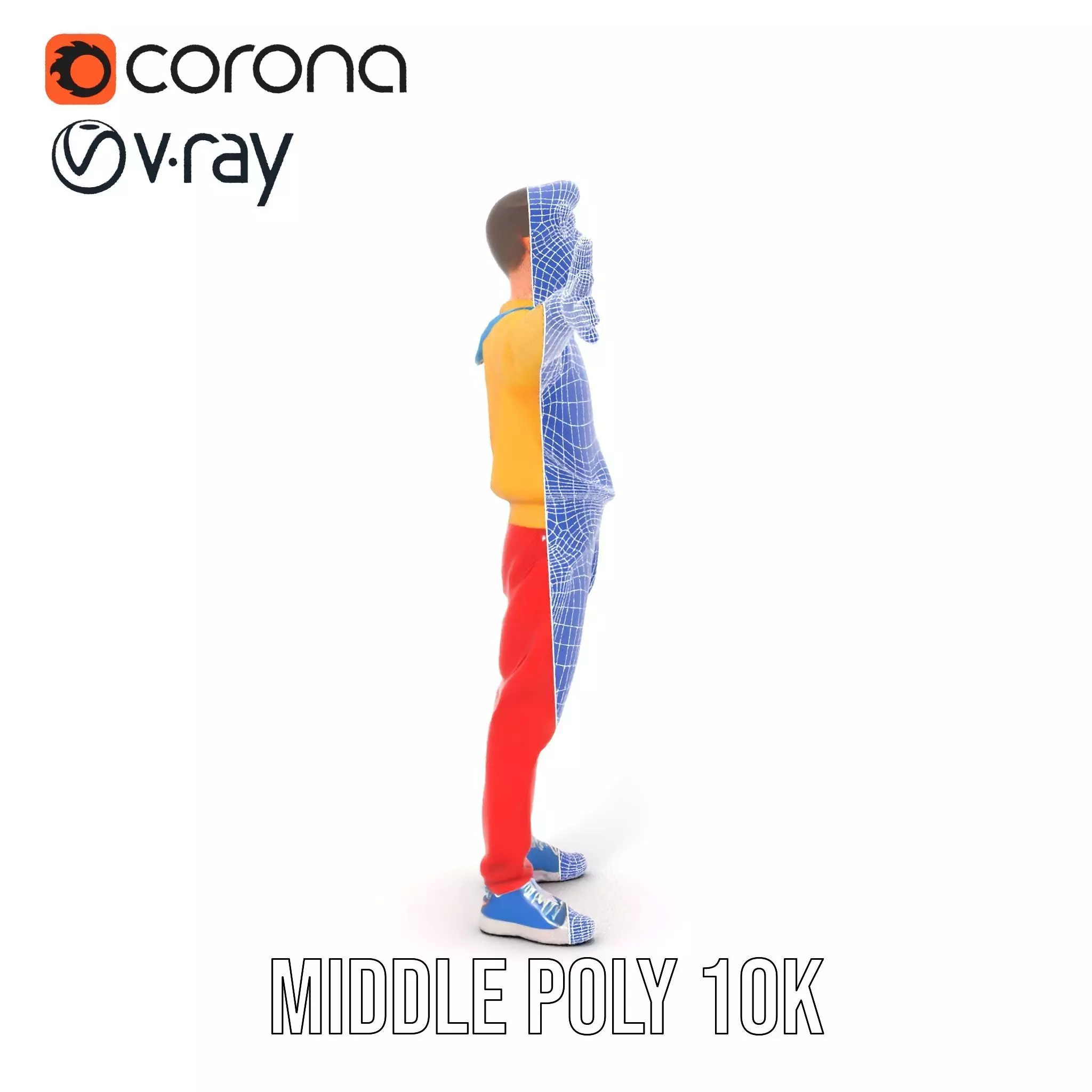 Vibrant Youth Character model pack Low-poly 3D model_21