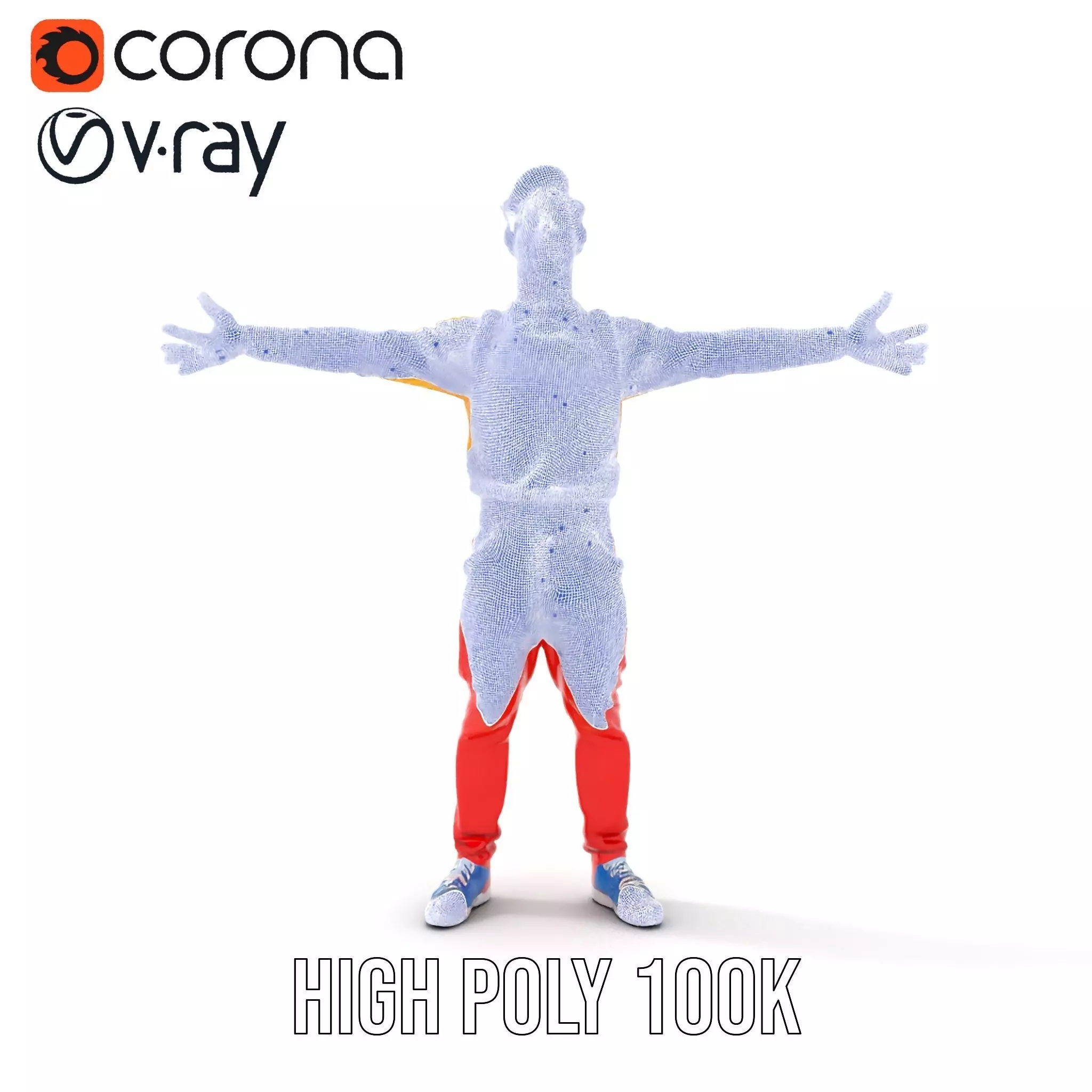 Vibrant Youth Character model pack Low-poly 3D model_33