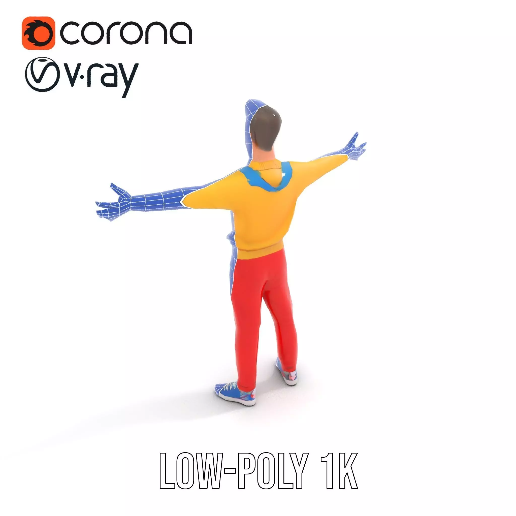 Vibrant Youth Character model pack Low-poly 3D model_25