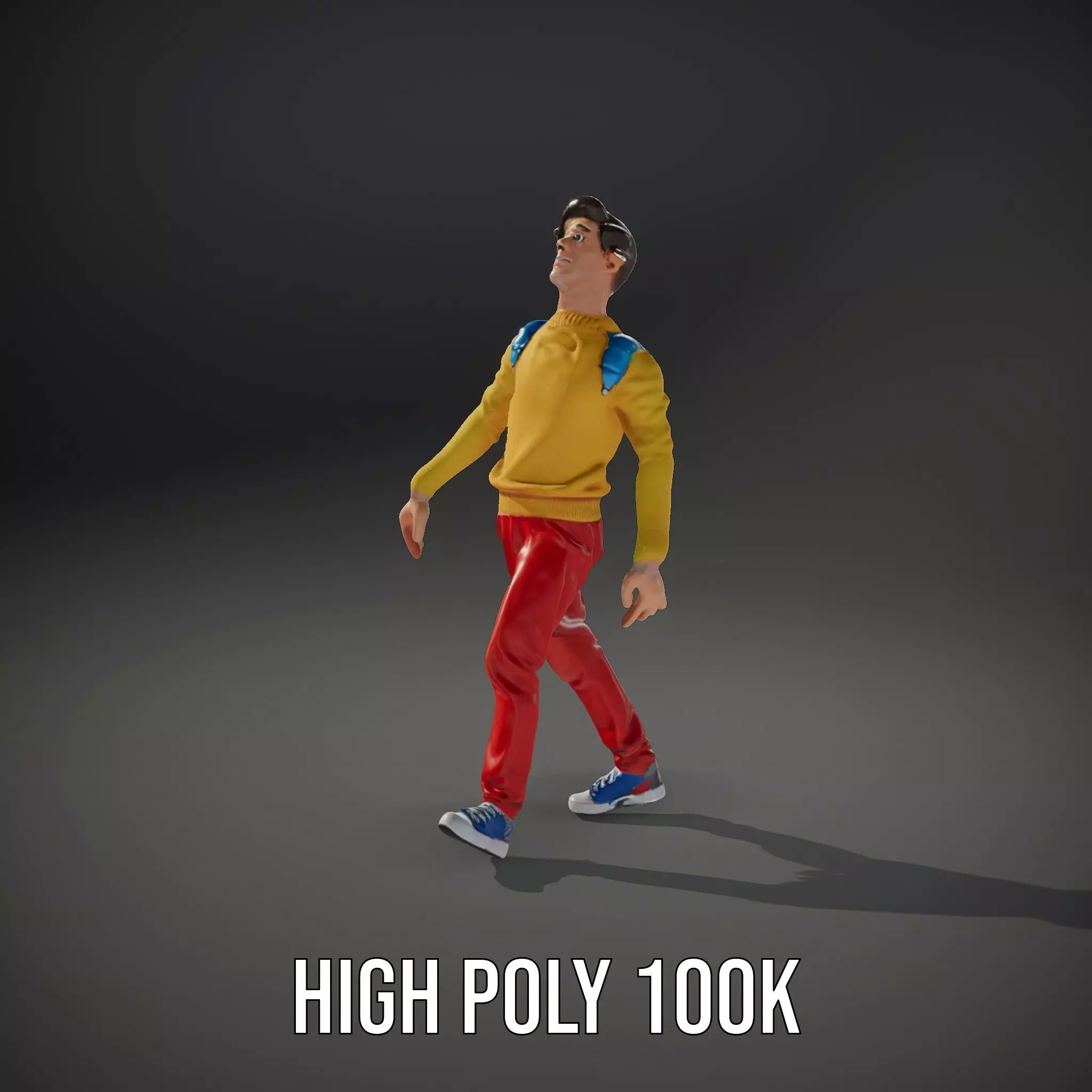 Vibrant Youth Character model pack Low-poly 3D model_20