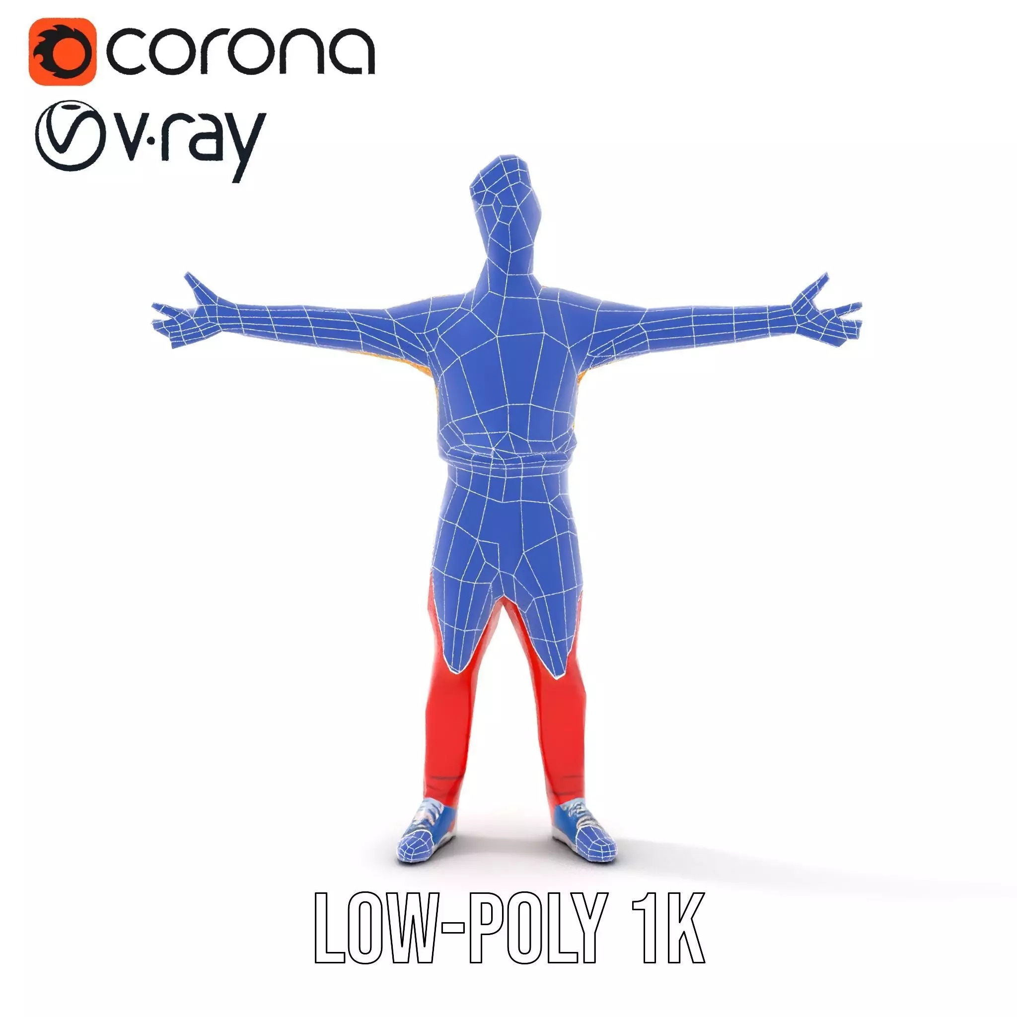 Vibrant Youth Character model pack Low-poly 3D model_19