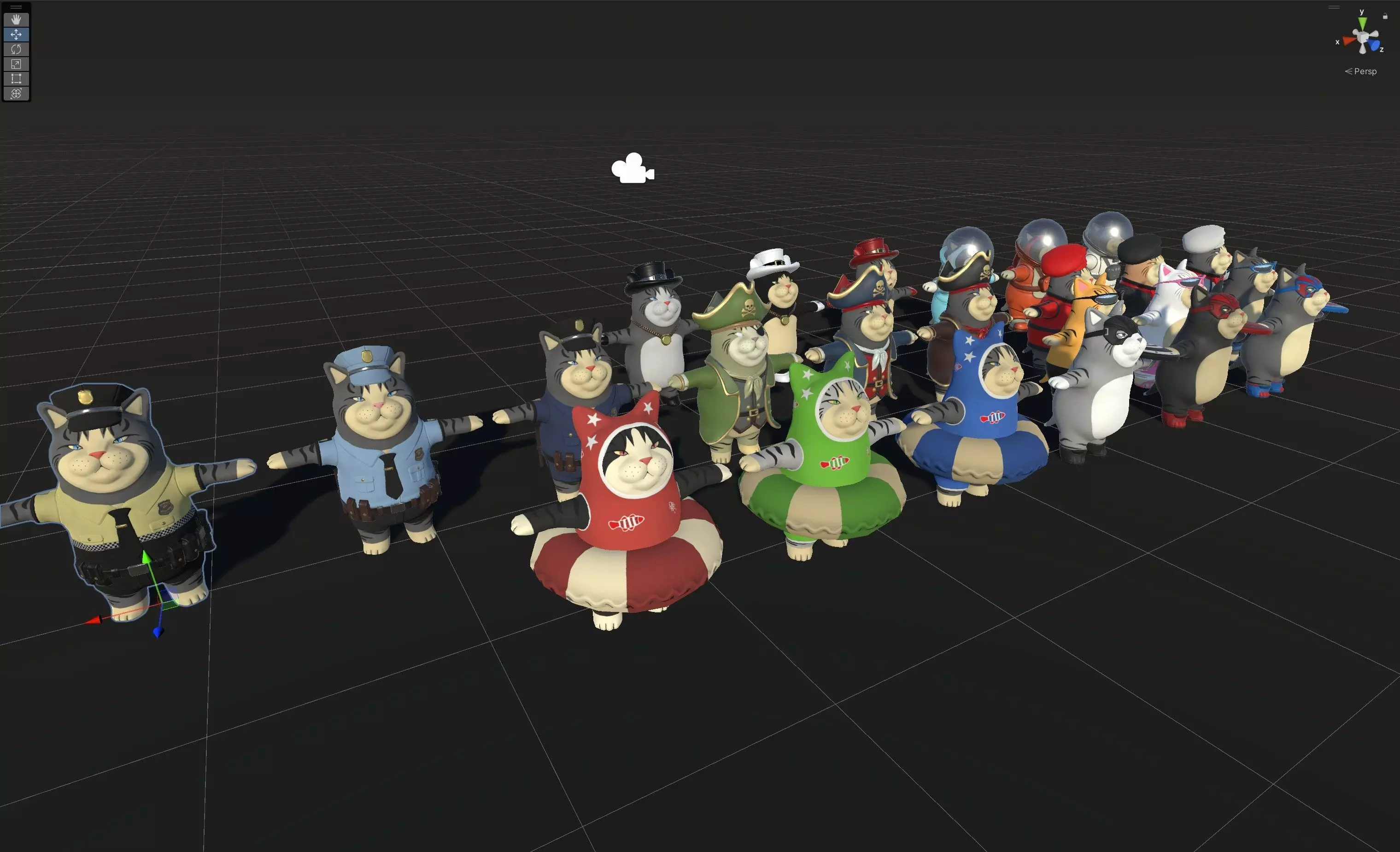 CatsLowPoly Pack 3D Model Collection_20