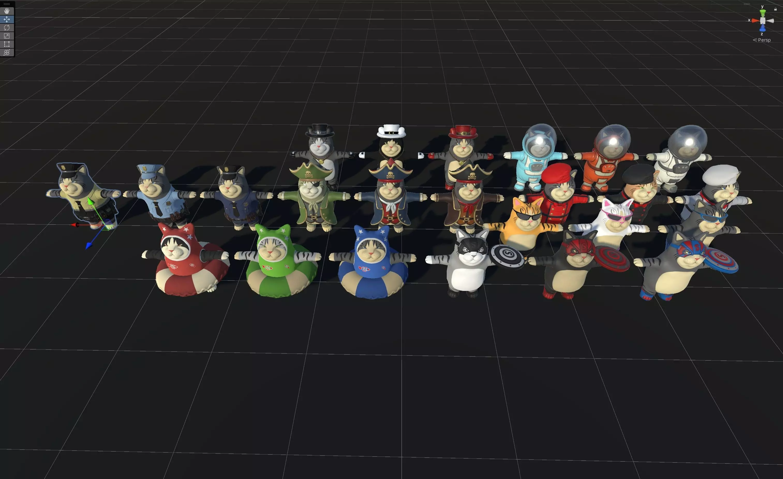 CatsLowPoly Pack 3D Model Collection_21