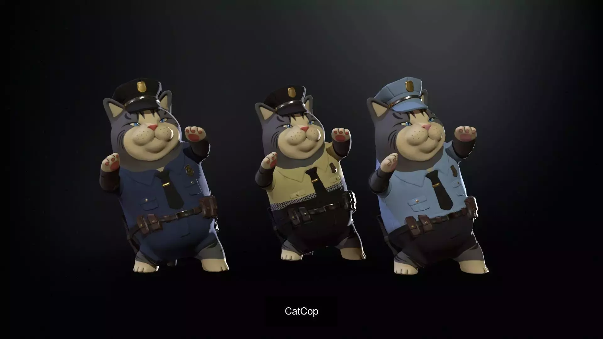 CatsLowPoly Pack 3D Model Collection_19