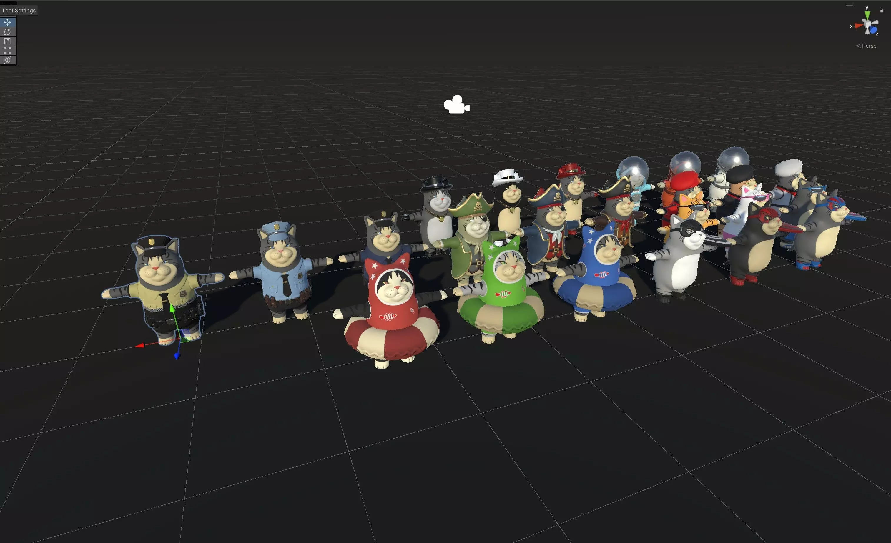 CatsLowPoly Pack 3D Model Collection_11