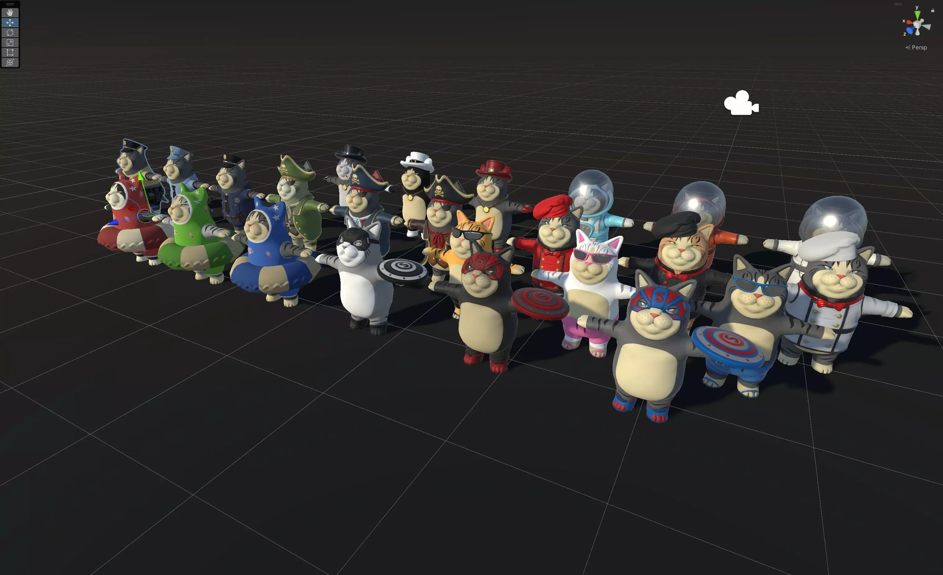 CatsLowPoly Pack 3D Model Collection_10