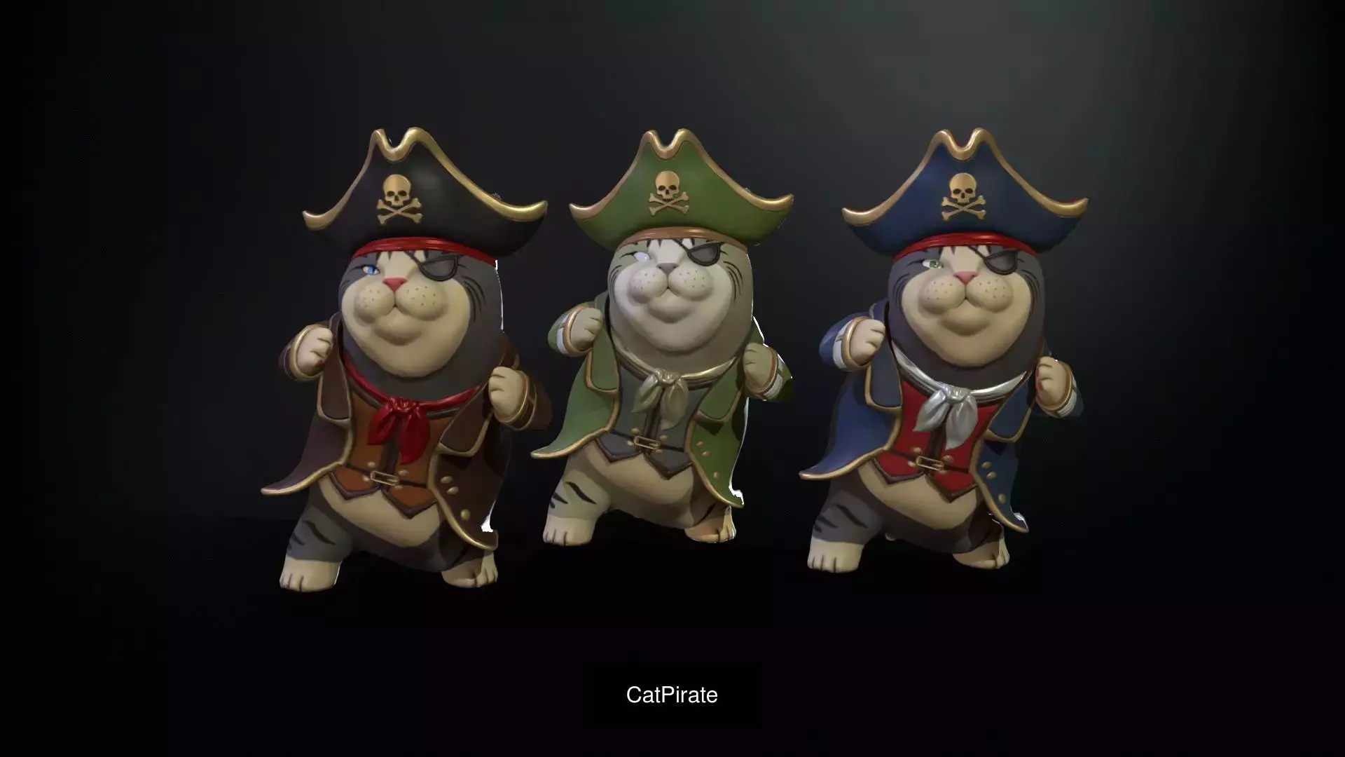 CatsLowPoly Pack 3D Model Collection_18