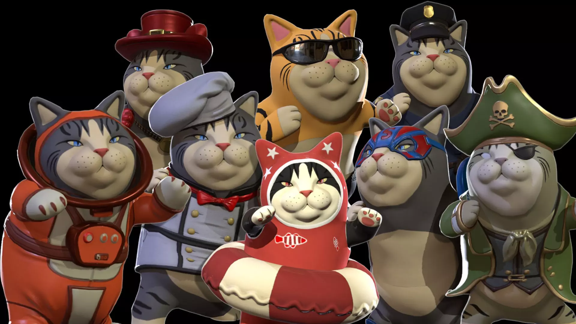 CatsLowPoly Pack 3D Model Collection_0