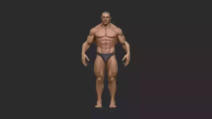 Realistic 3D Male Character Model
