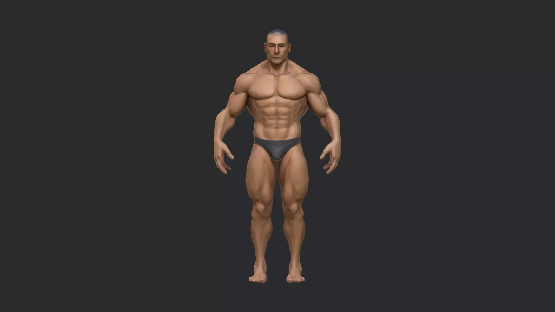 Realistic 3D Male Character Model 3D model_0