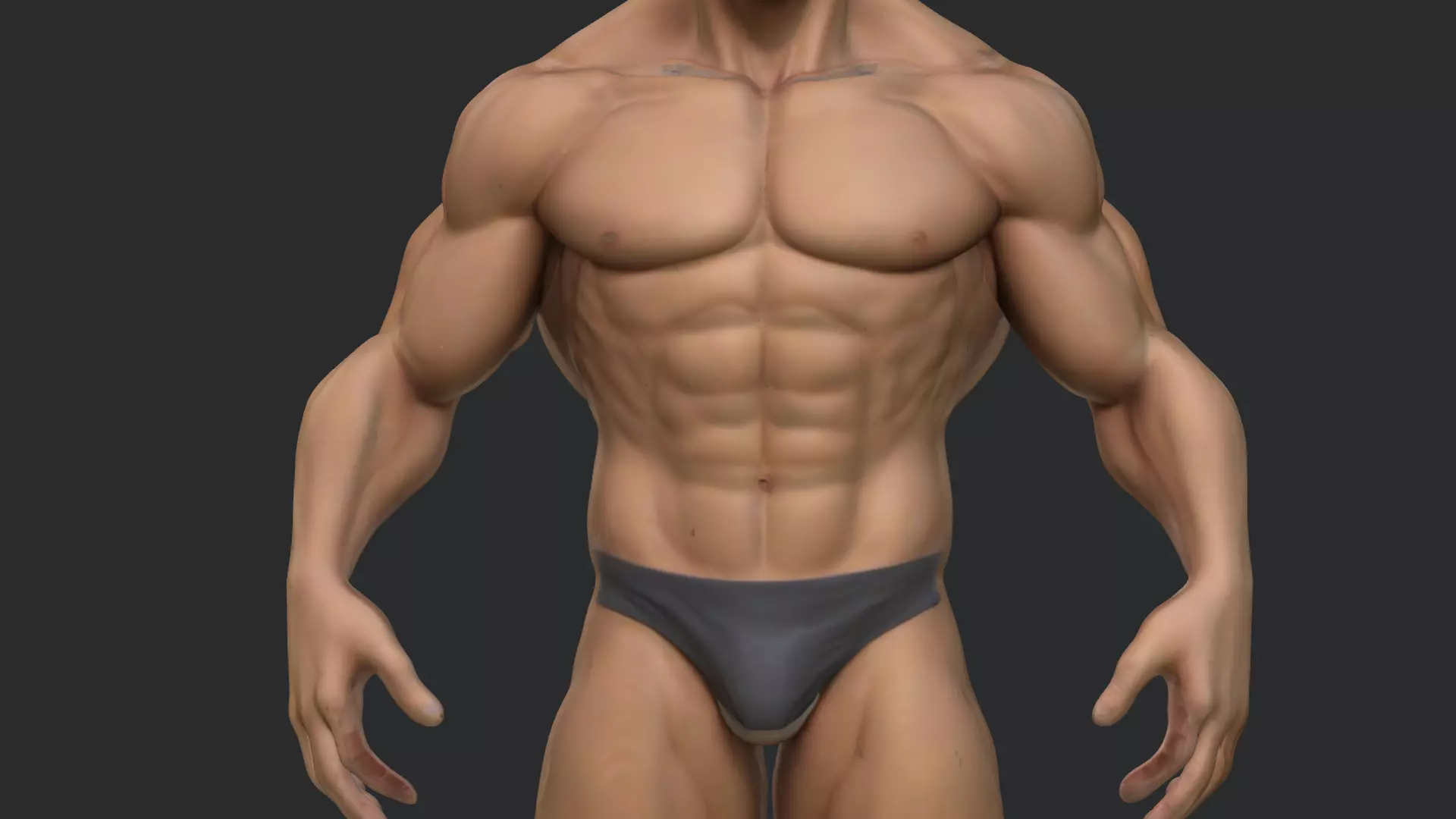 Realistic 3D Male Character Model 3D model_1