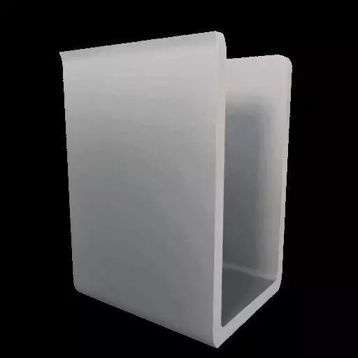 Modern Minimalist U Shaped Bookend 3D print model_4