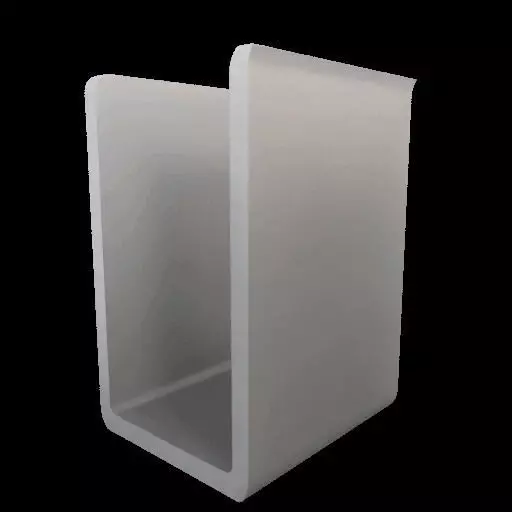 Modern Minimalist U Shaped Bookend 3D print model_11