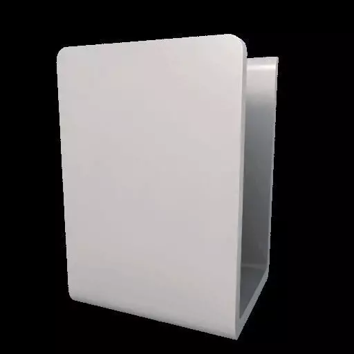 Modern Minimalist U Shaped Bookend 3D print model_21