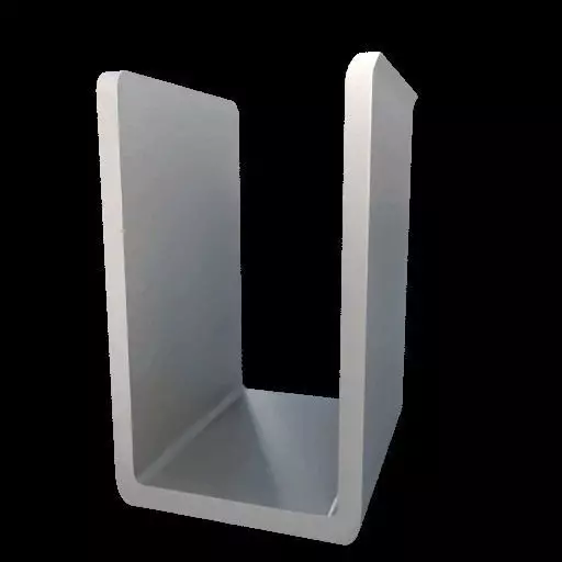 Modern Minimalist U Shaped Bookend 3D print model_14