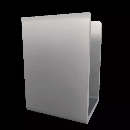 Modern Minimalist U Shaped Bookend 3D print model_5