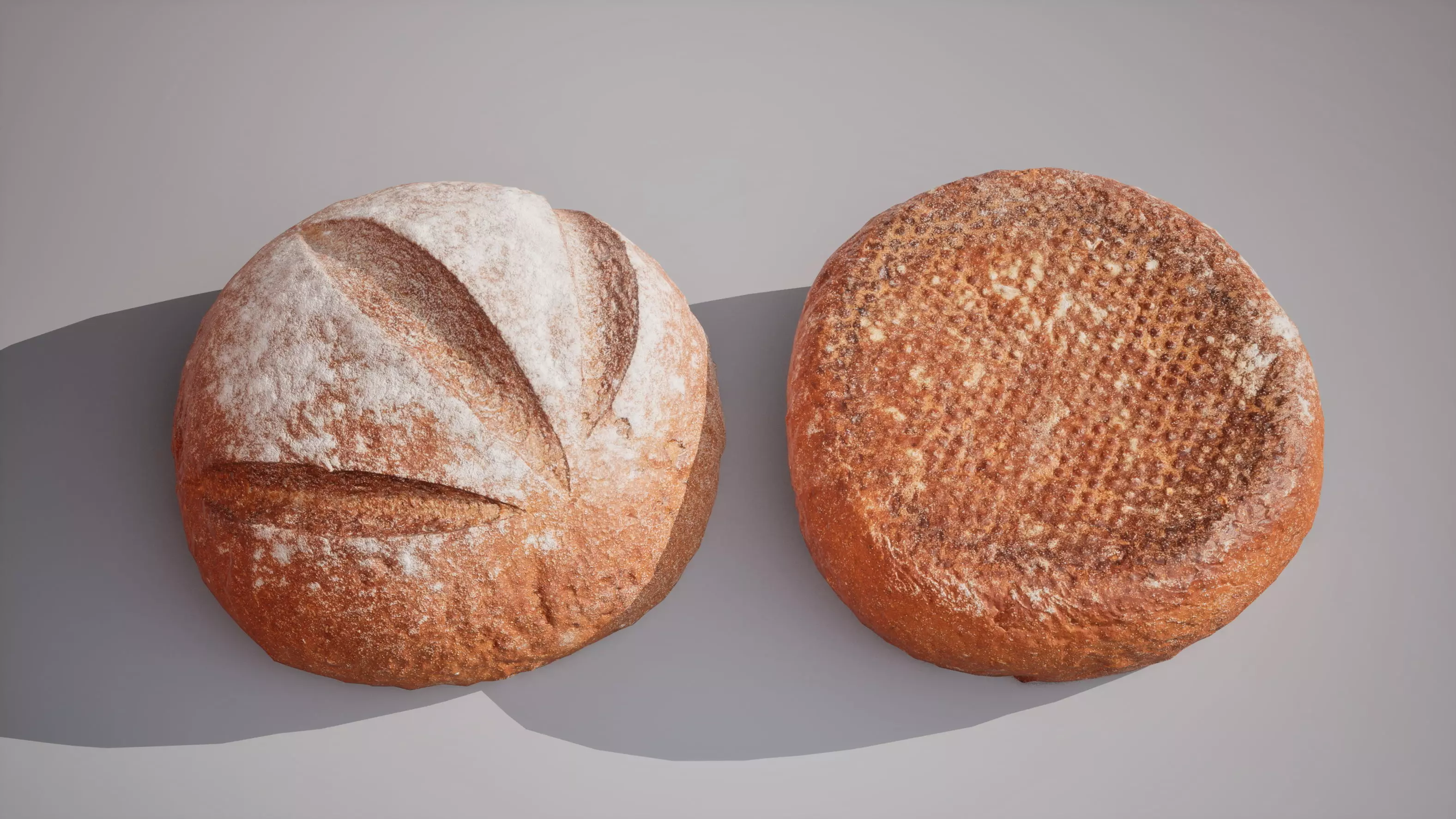 Rye Bread Game ready model 5K triangles 4K PBR textures Low-poly 3D model_16