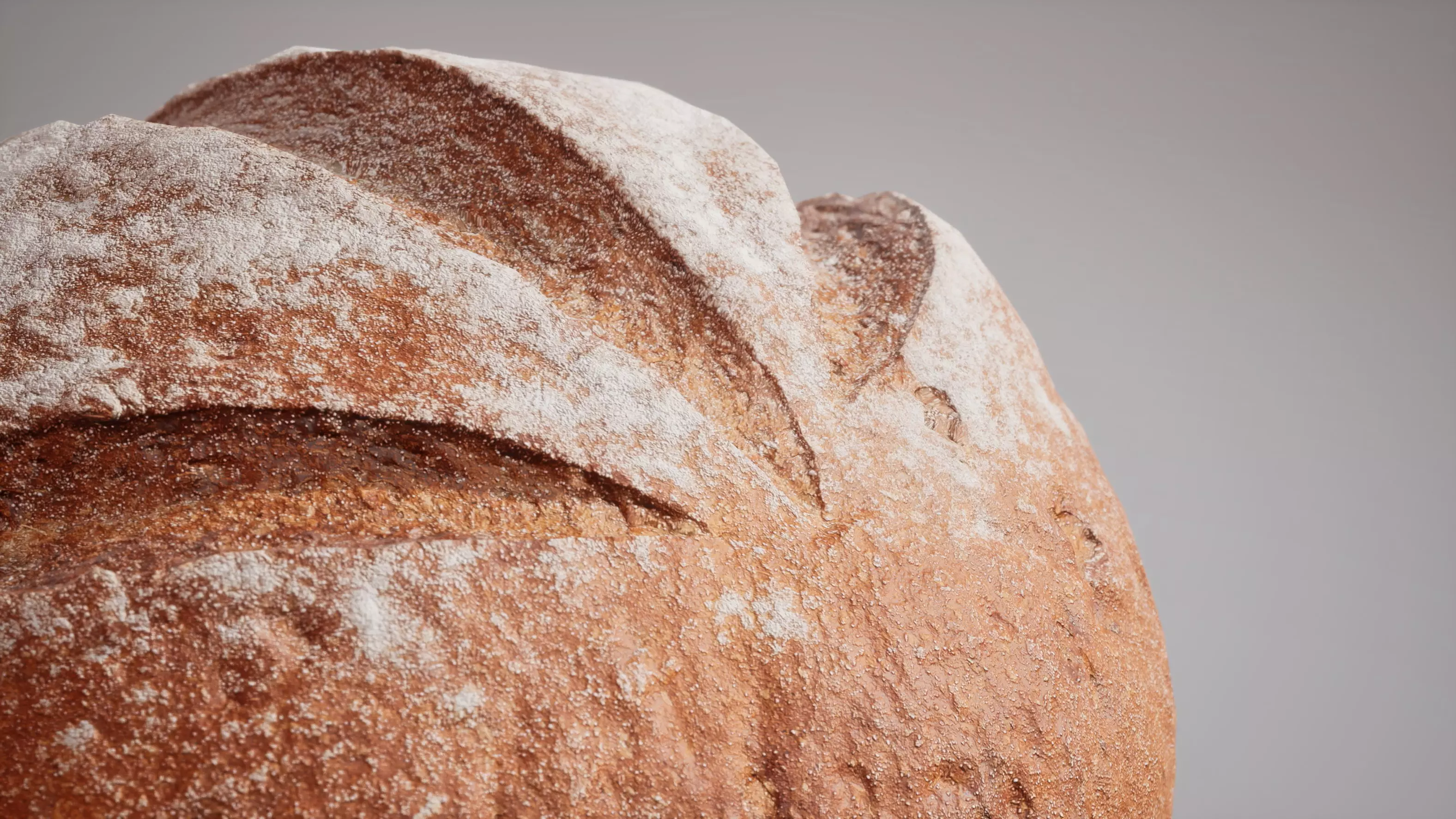 Rye Bread Game ready model 5K triangles 4K PBR textures Low-poly 3D model_6