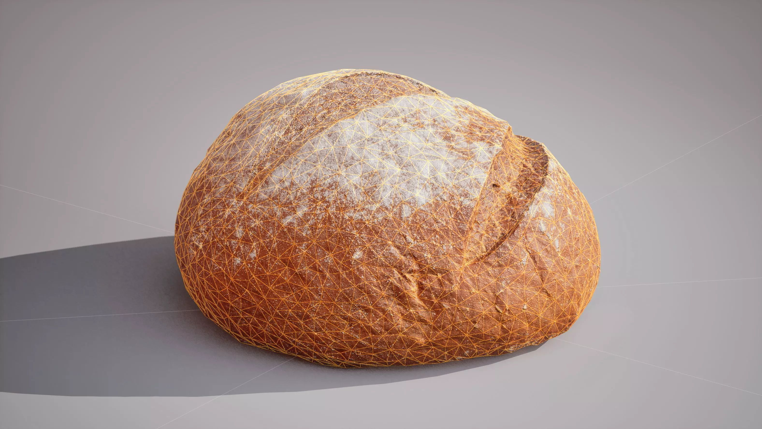 Rye Bread Game ready model 5K triangles 4K PBR textures Low-poly 3D model_14