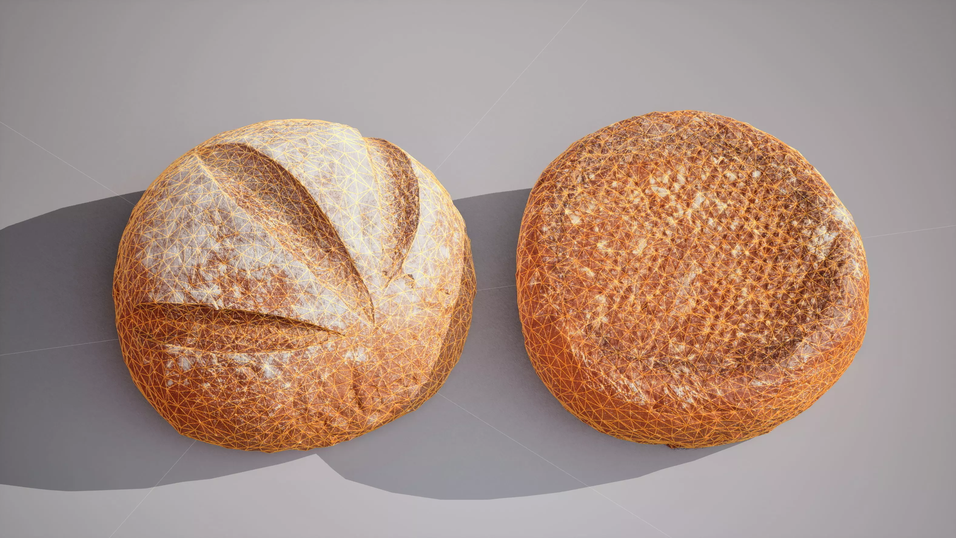 Rye Bread Game ready model 5K triangles 4K PBR textures Low-poly 3D model_18