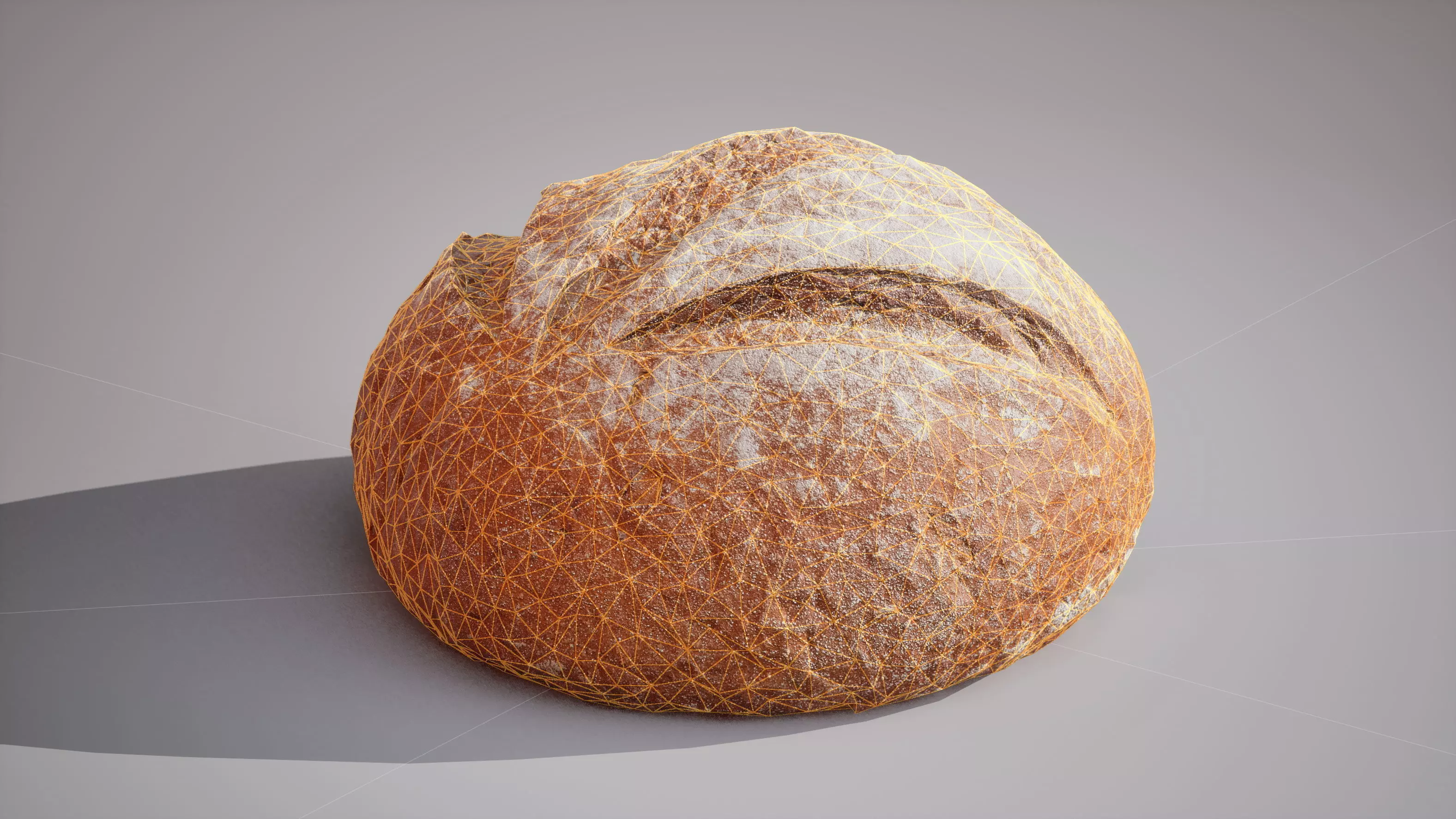 Rye Bread Game ready model 5K triangles 4K PBR textures Low-poly 3D model_12