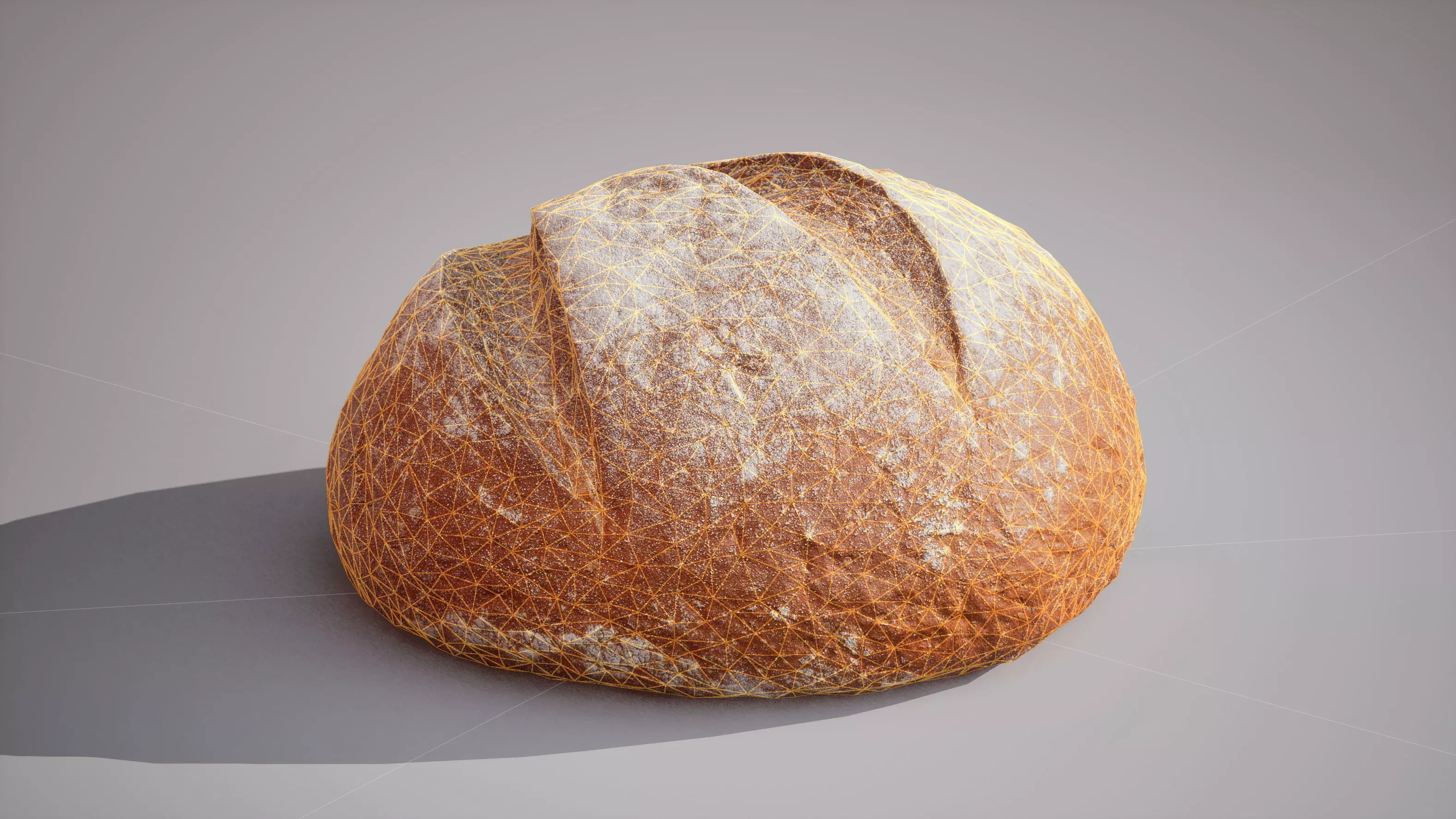 Rye Bread Game ready model 5K triangles 4K PBR textures Low-poly 3D model_13