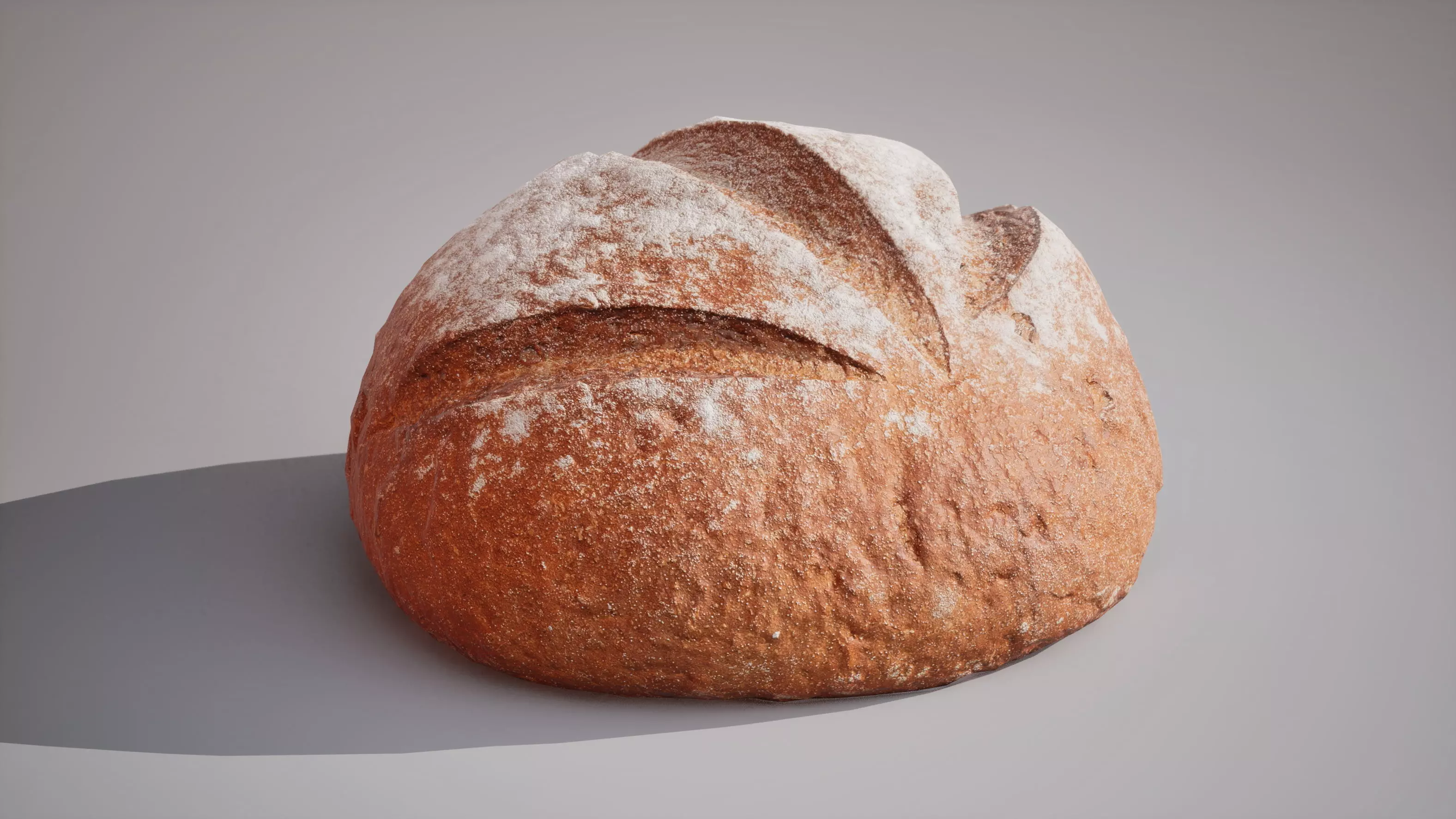 Rye Bread Game ready model 5K triangles 4K PBR textures Low-poly 3D model_0