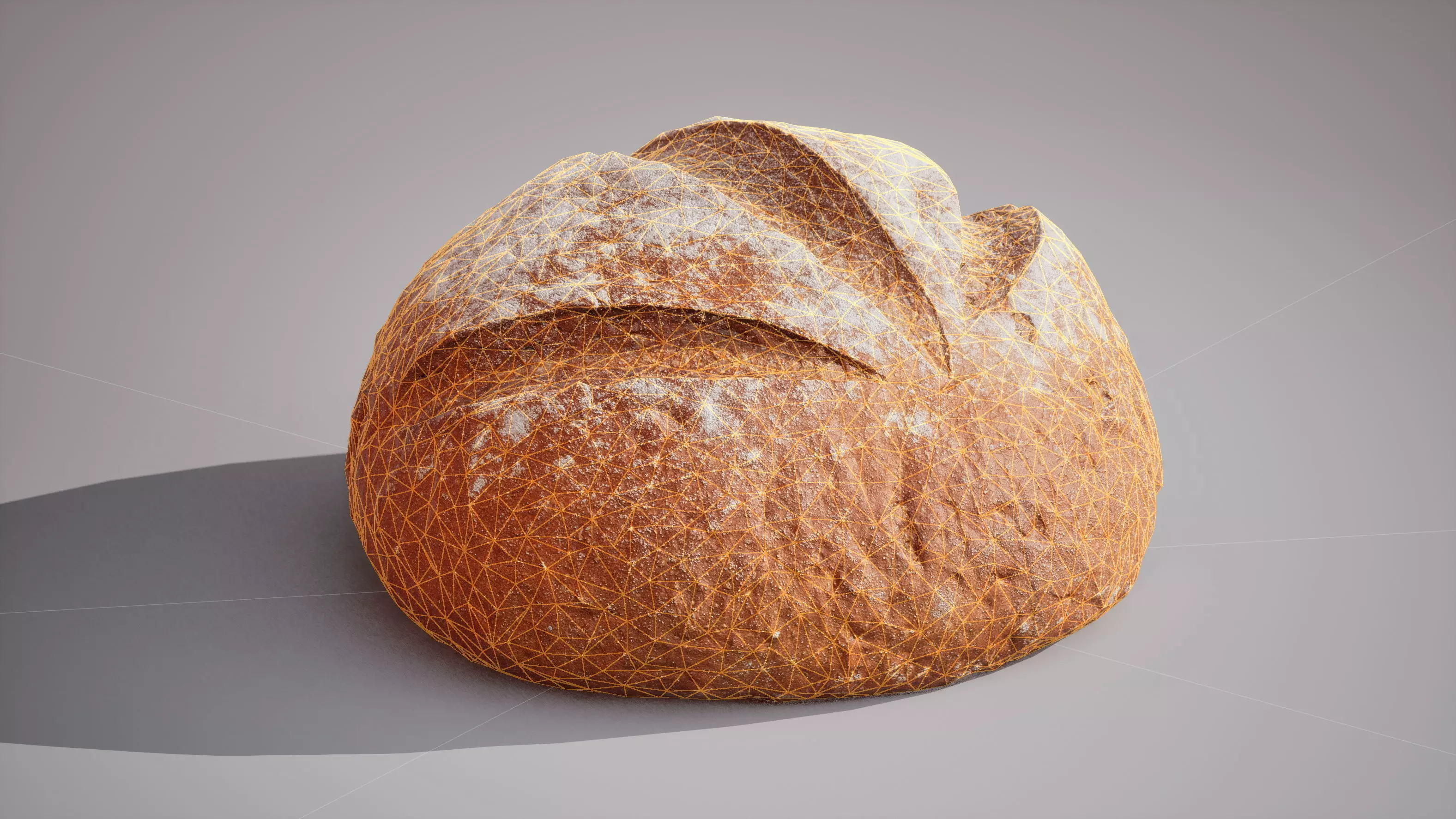 Rye Bread Game ready model 5K triangles 4K PBR textures Low-poly 3D model_15