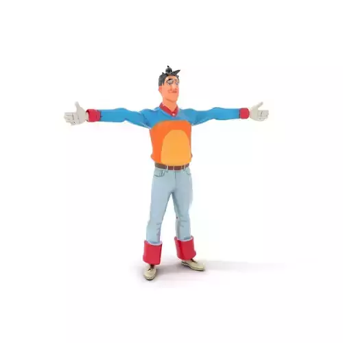 Colorful Character Animation model pack Low-poly 3D model